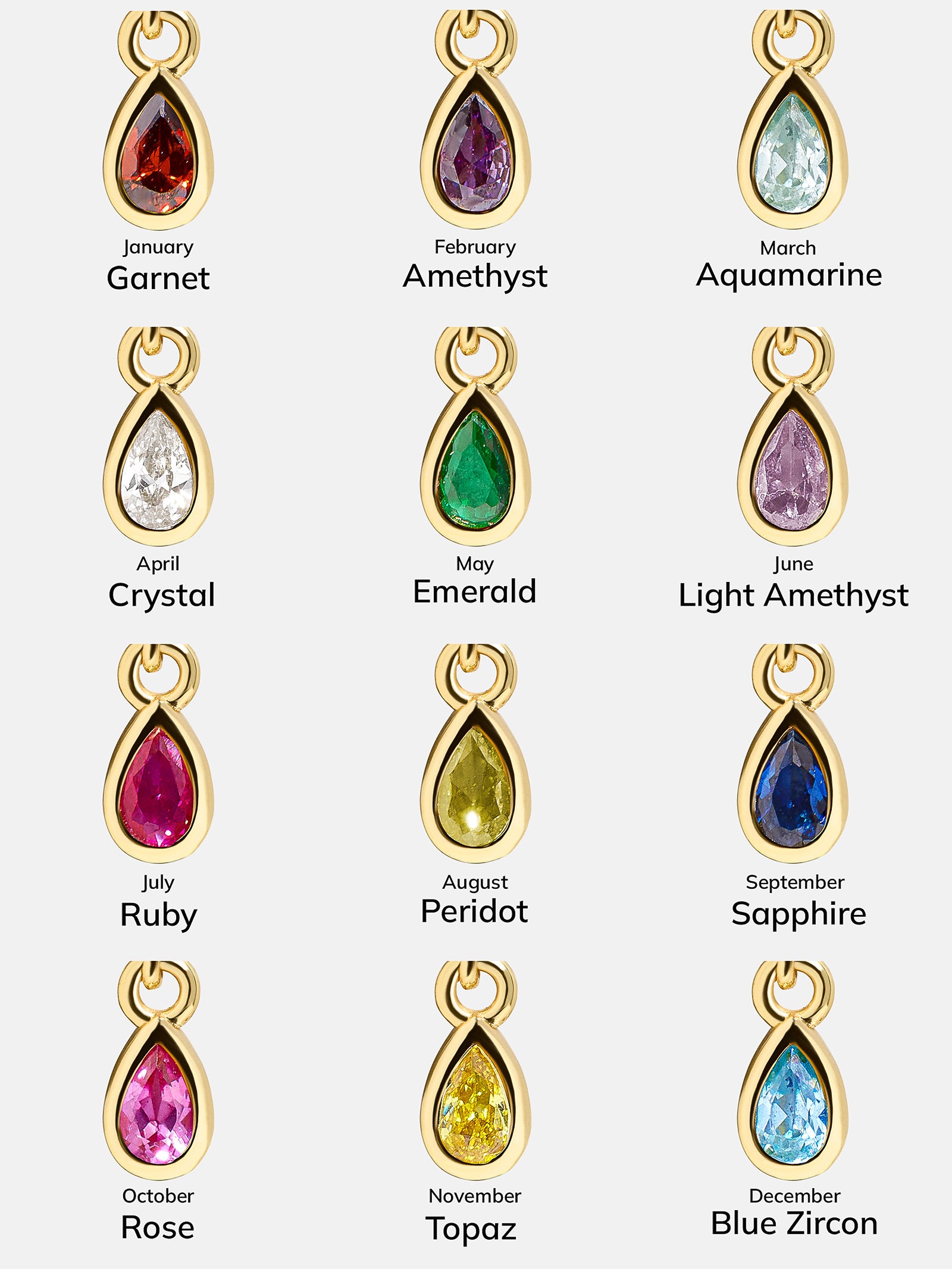 Premium Sapphire Birthstone Cluster Charm - Modern & Meaningful