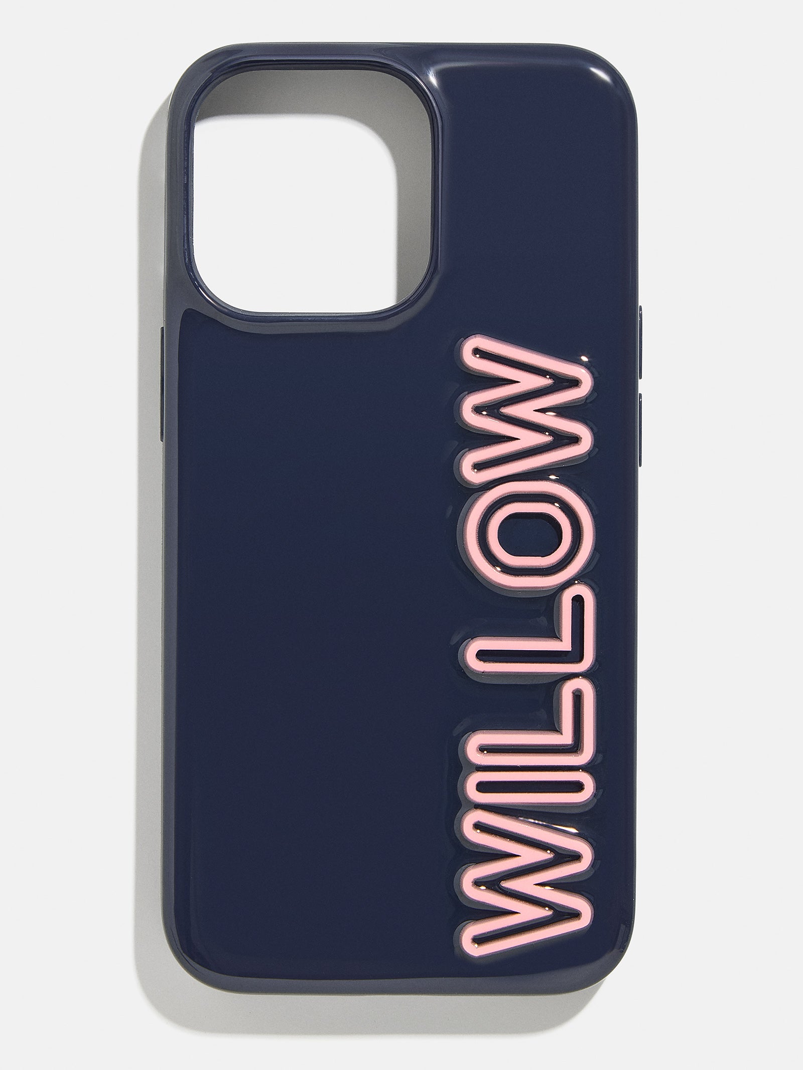 Premium Custom iPhone Case - Navy & Light Pink | Personalized Protection