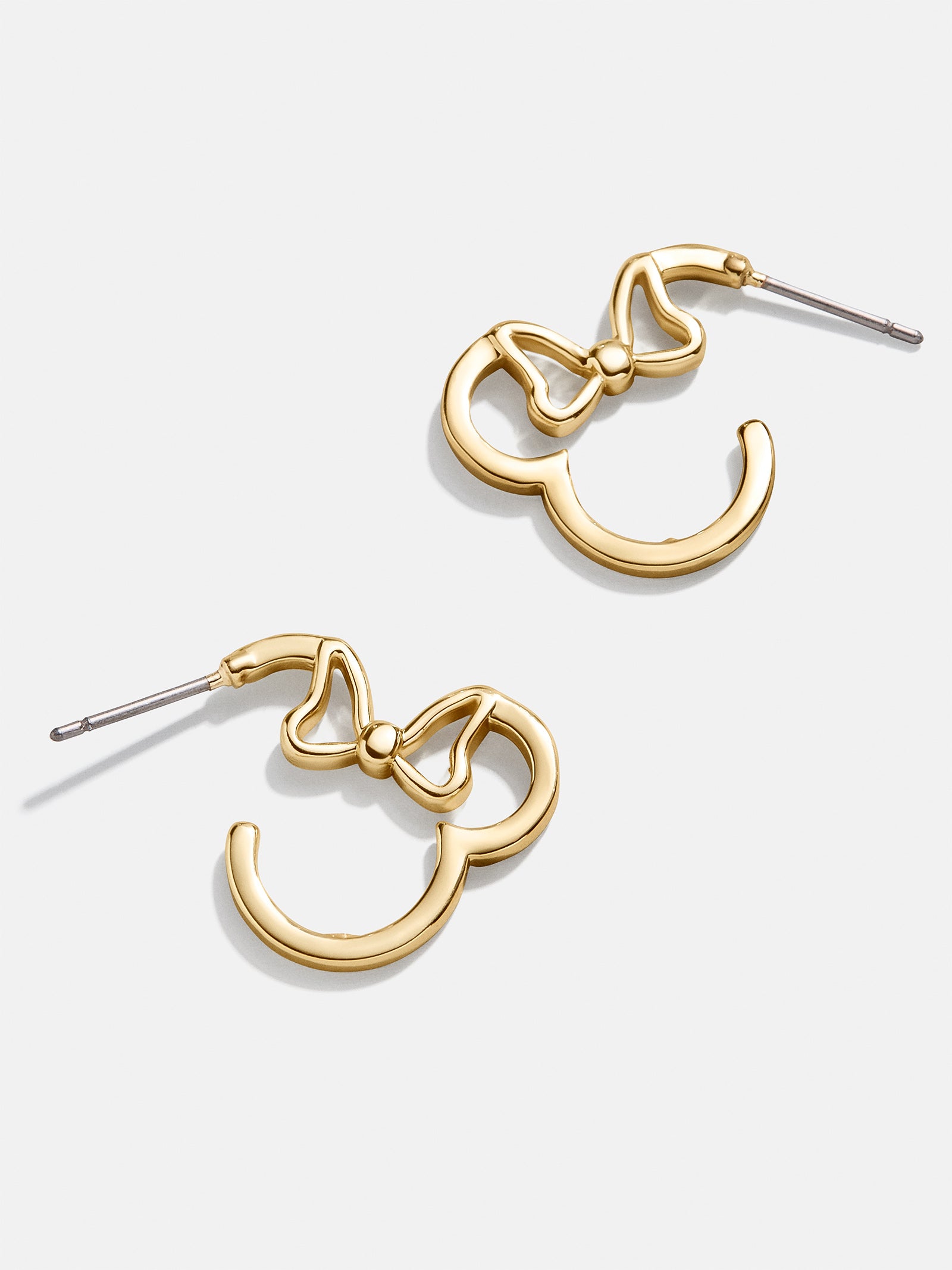 Premium Minnie Mouse Disney Gold Hoop Earrings - Ultimate Style Statement