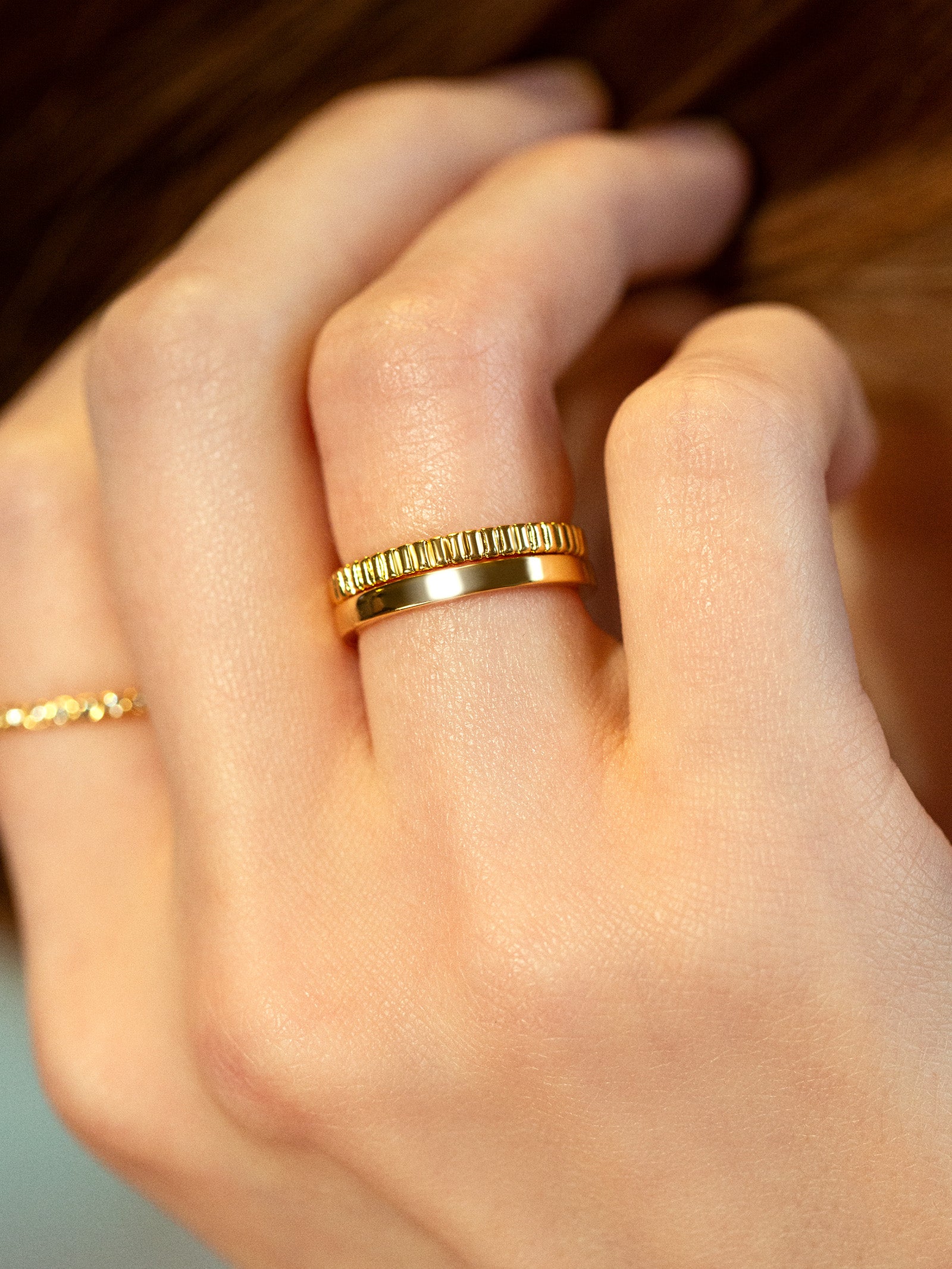 Premium Penny Ring - Ultimate Gold Stacking Ring