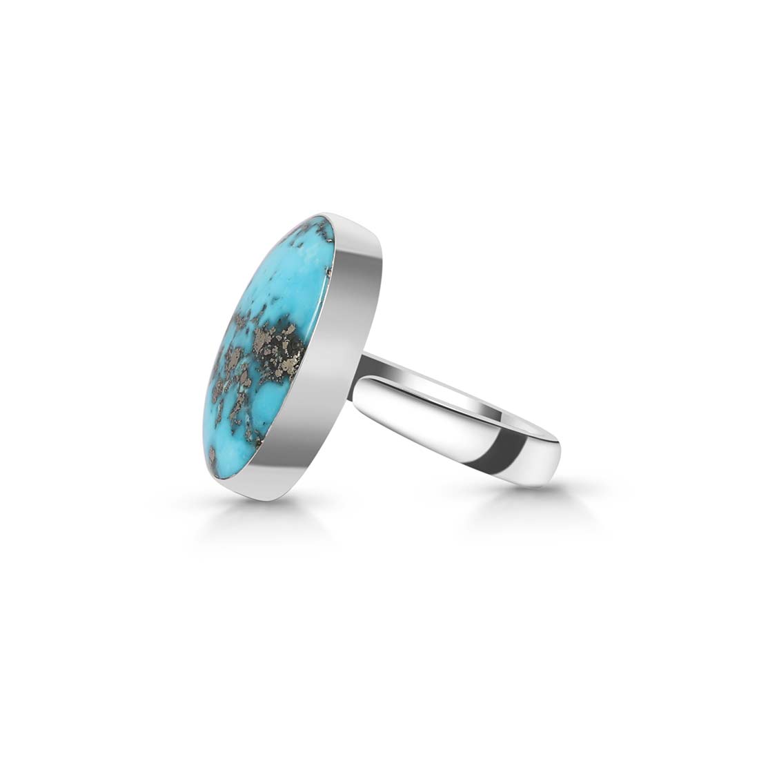 Premium Turquoise Adjustable Statement Ring - TRQ-R-196