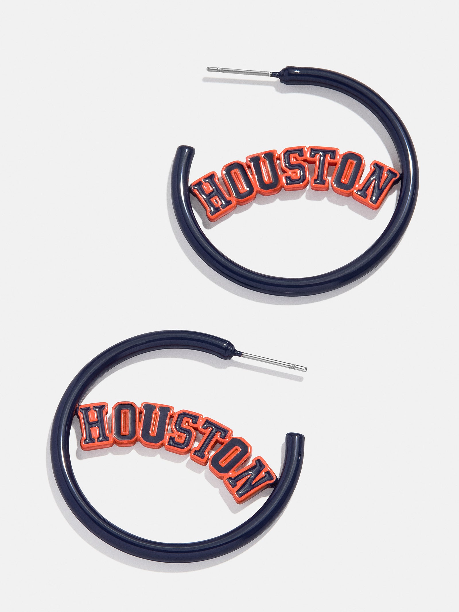 Premium MLB Enamel Hoops - Houston Astros Team Spirit Earrings