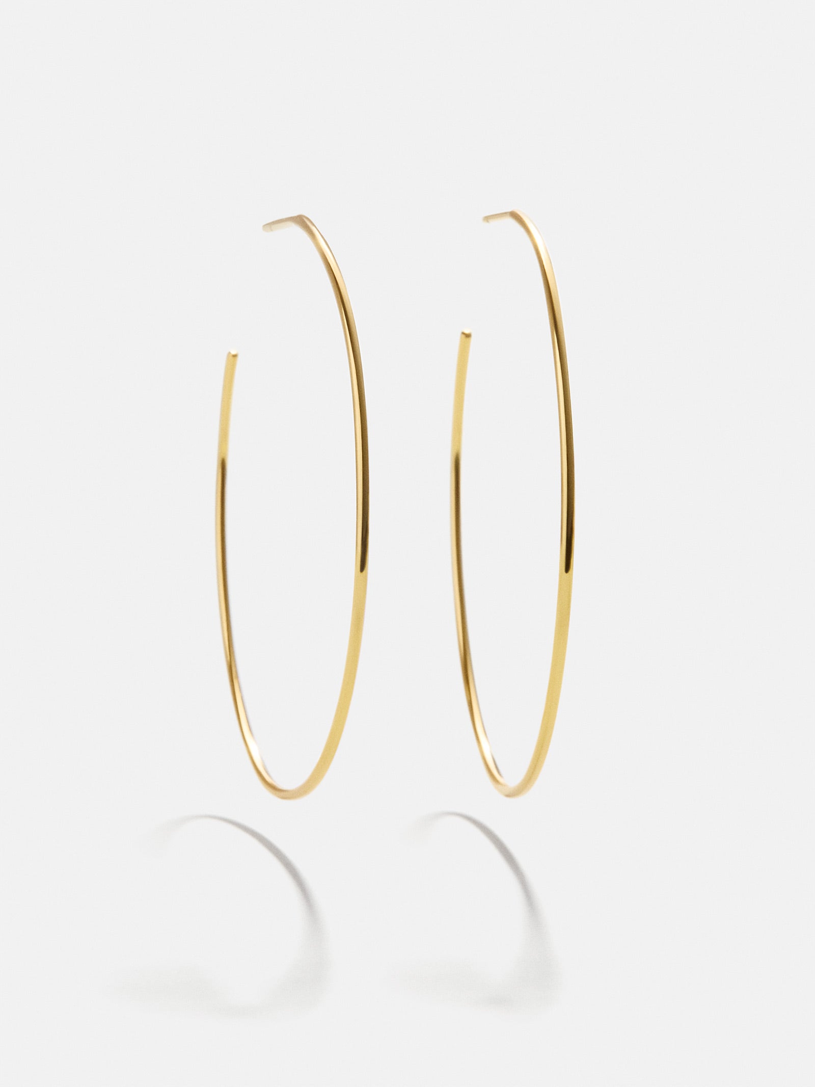 Premium Verbena 18K Gold Hoop Earrings - Ultimate Style Statement