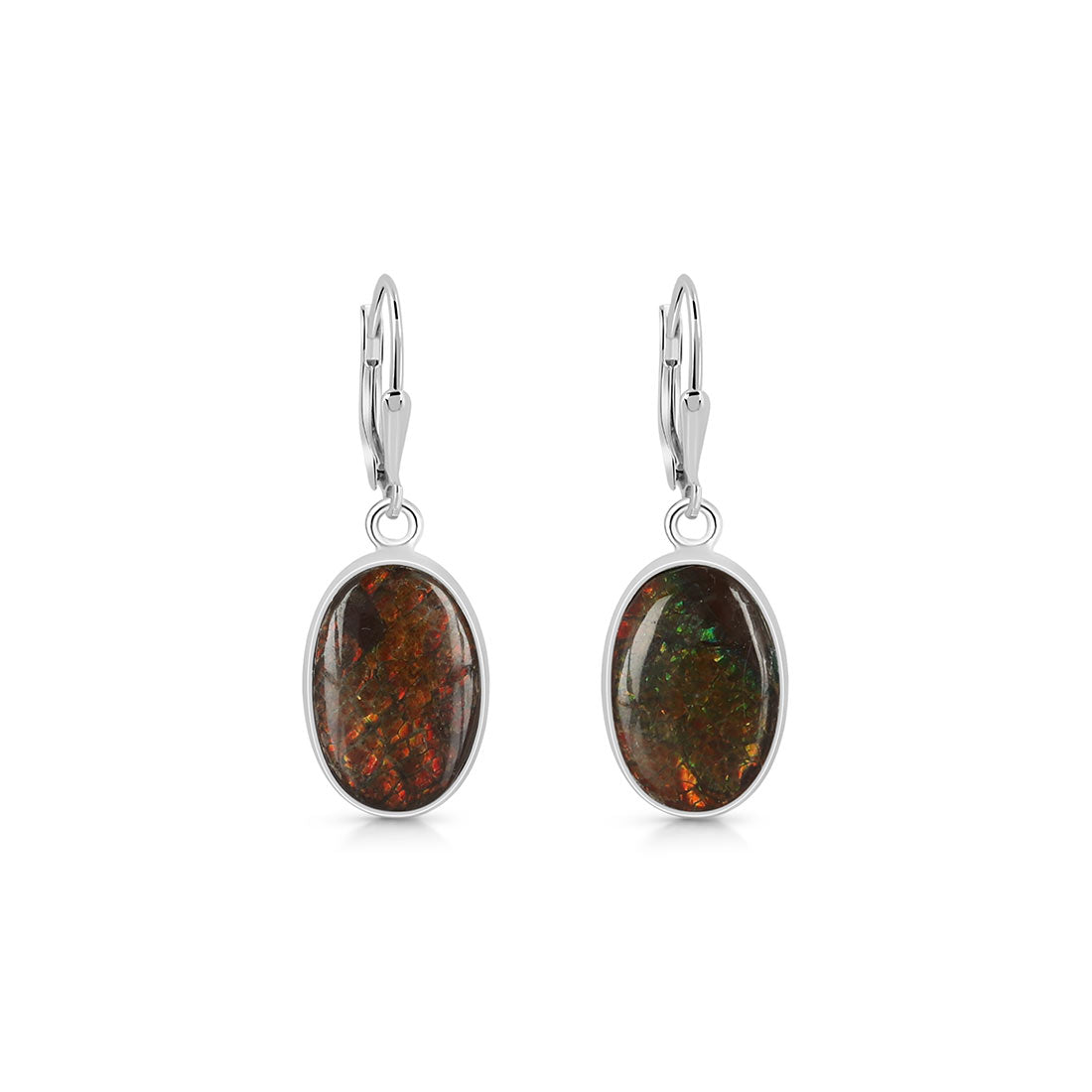 Premium Ammolite Statement Earrings - AML-E-28