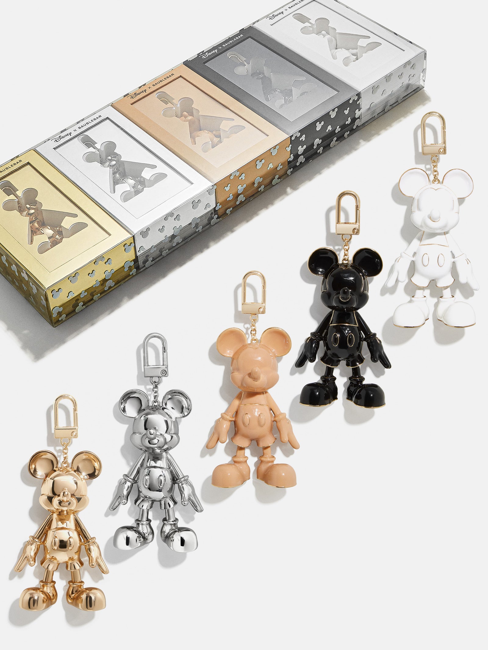 Premium Disney Bag Charm Set - Luxe Brown Tones