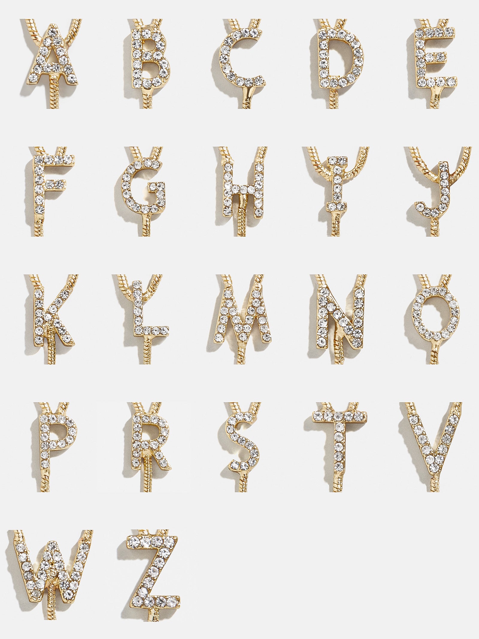 Premium Pavé Initial Y-Chain Necklace - Gold Elegance