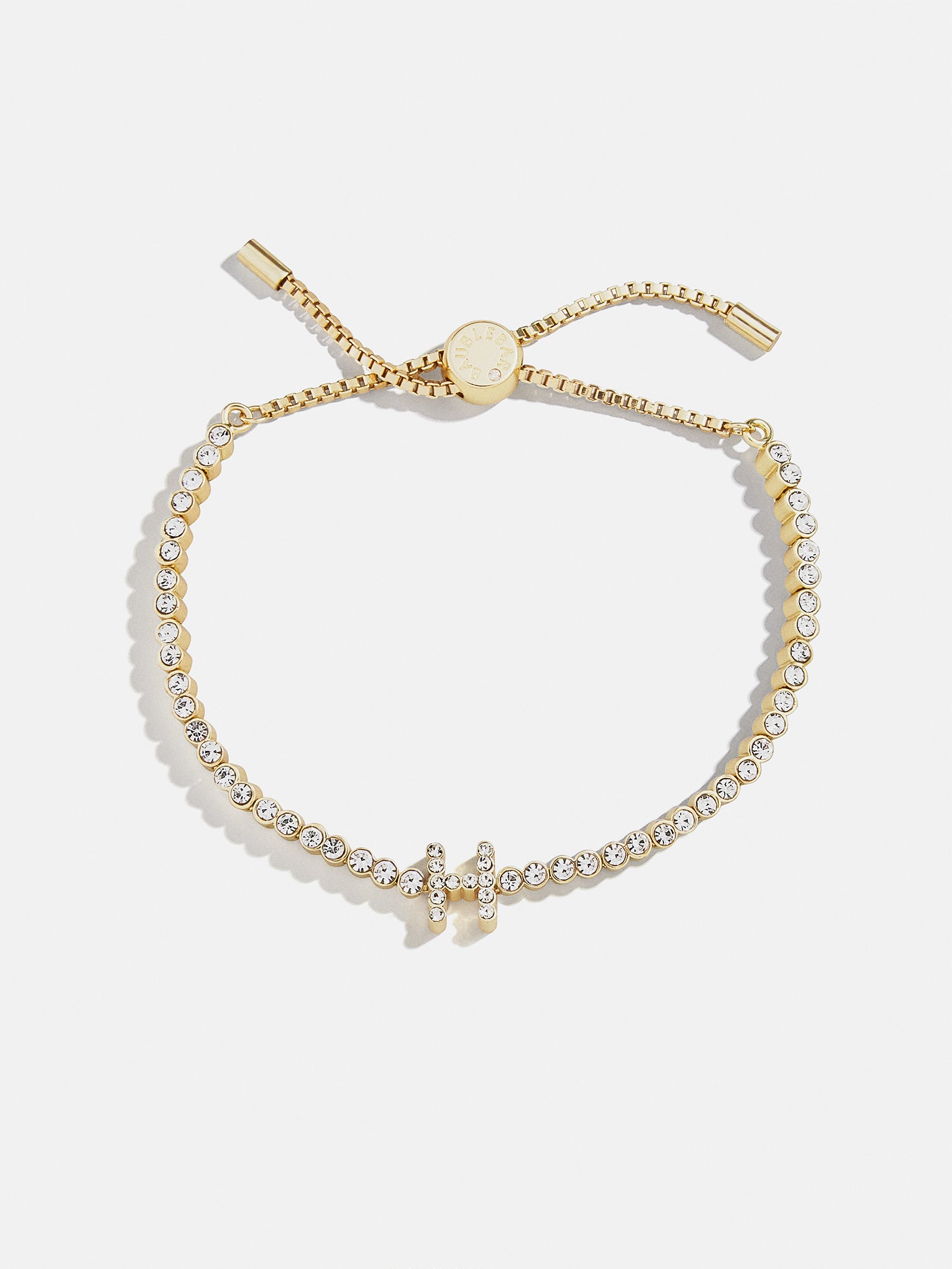 Premium Tennis Initial Bracelet - Gold & Pavé