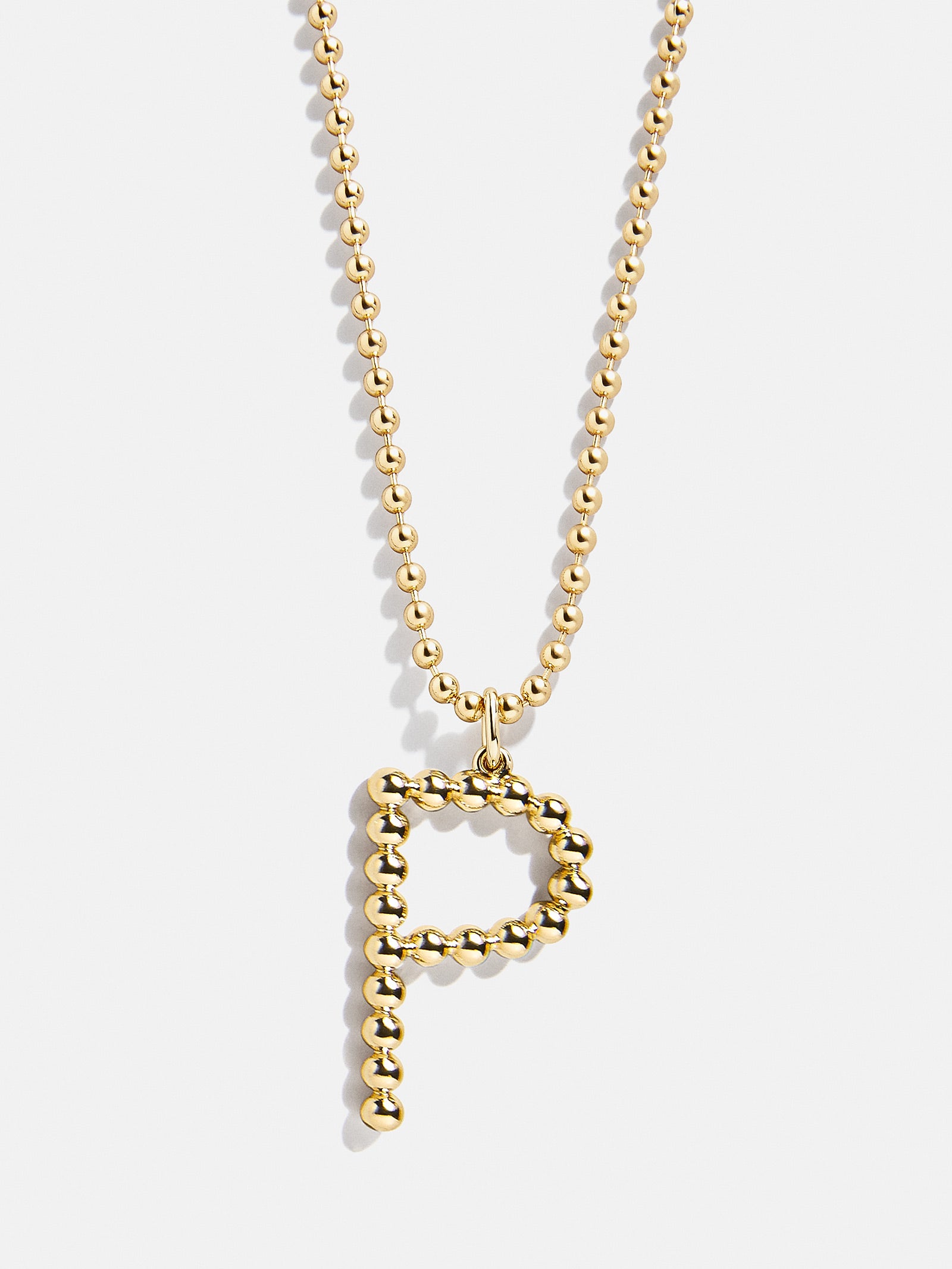 Ultimate Oversized Pisa Initial Necklace - Premium Gold