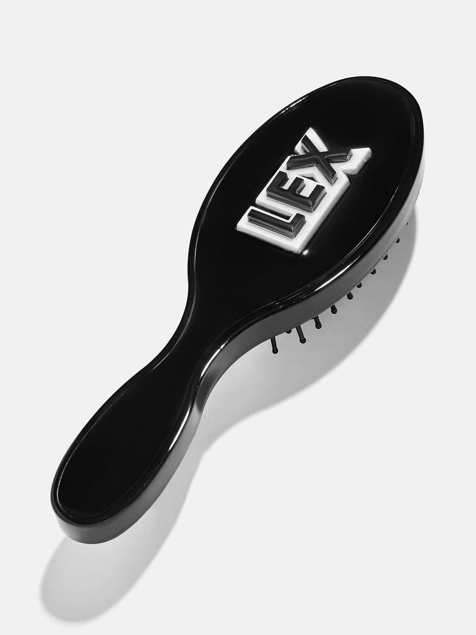 Premium Block Font Mini Custom Hair Brush - Black/White | Upgrade Your Routine