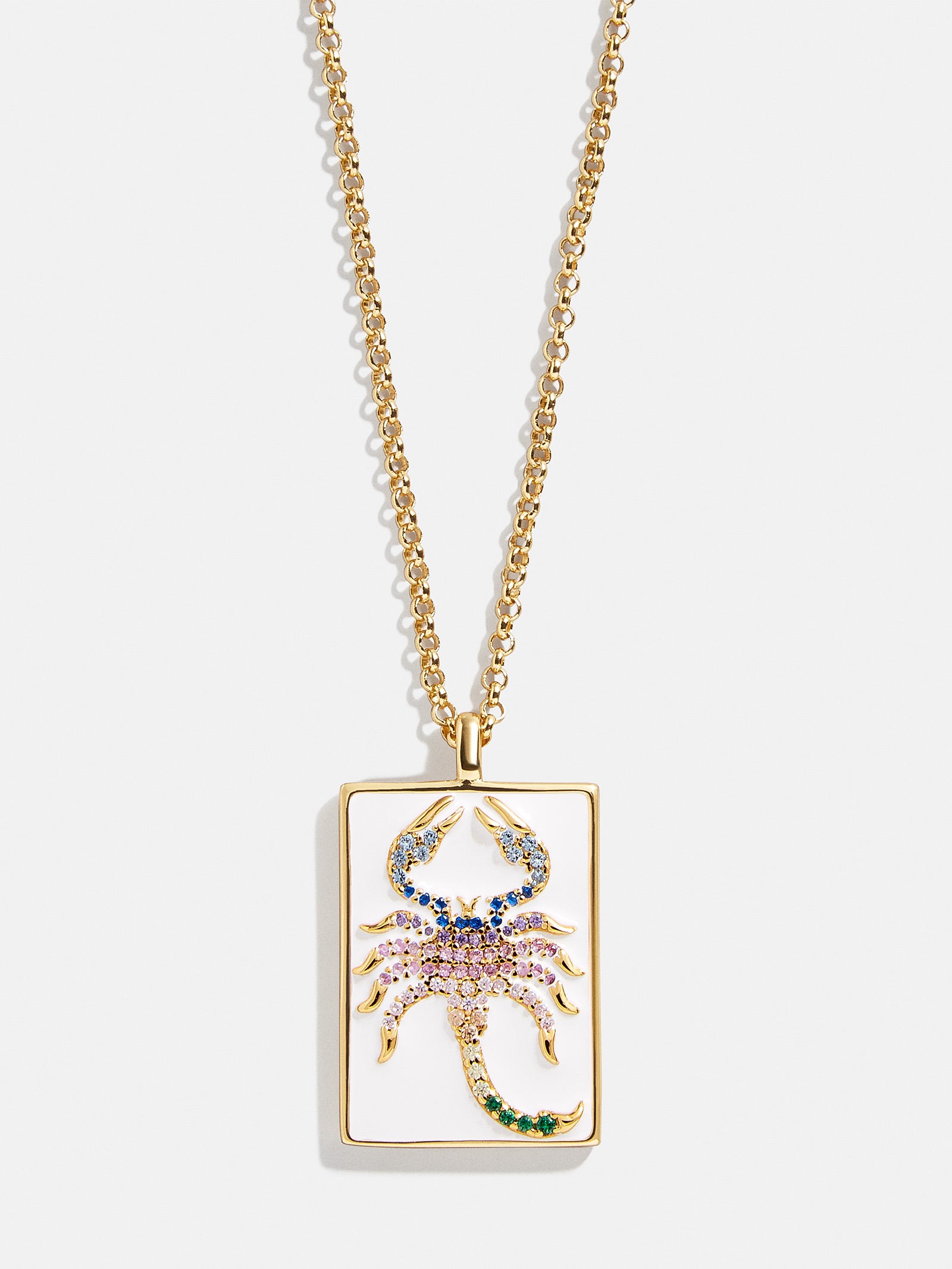 Premium Reversible 18K Gold Zodiac Necklace - Scorpio Edition