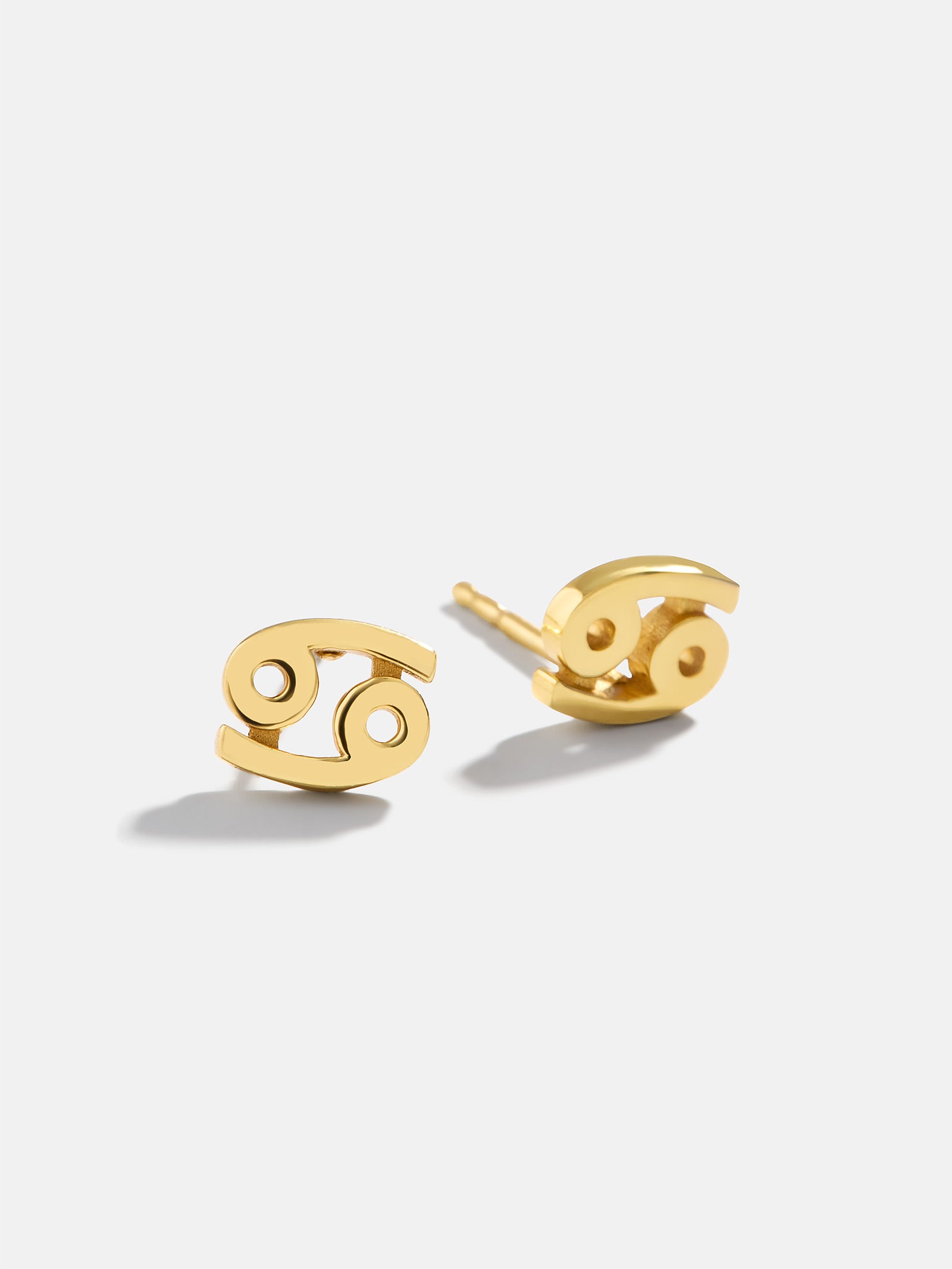 Premium 18K Gold Zodiac Stud Earrings - Gold Plated Sterling Silver