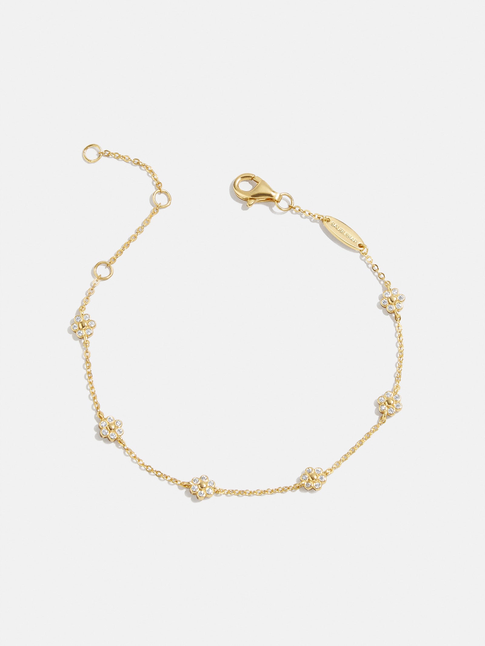 Premium Petunia 18K Gold Bracelet - Elegant Floral Design