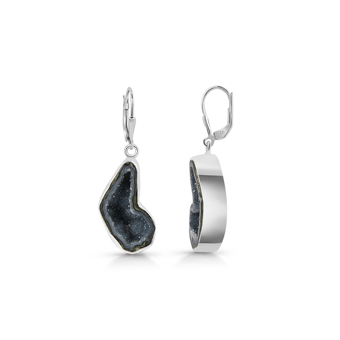 Premium Coconut Geode Statement Earrings - Ultimate Elegance