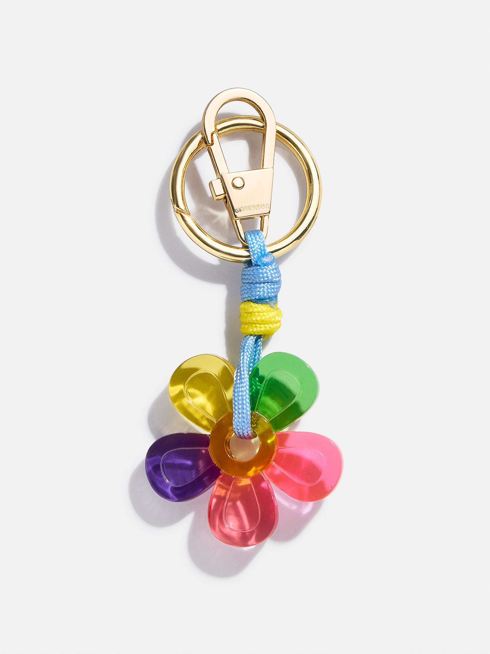 Premium Rainbow Bloom Kids' Bag Charm - Vibrant Flower Design