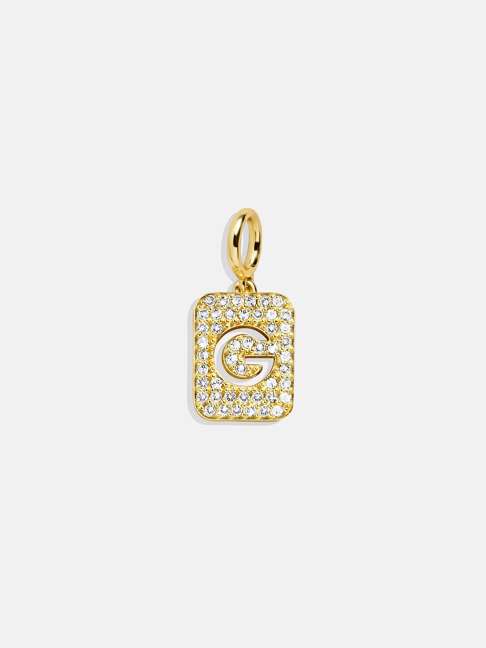 Premium Initial Cluster Charm Necklace - Gold