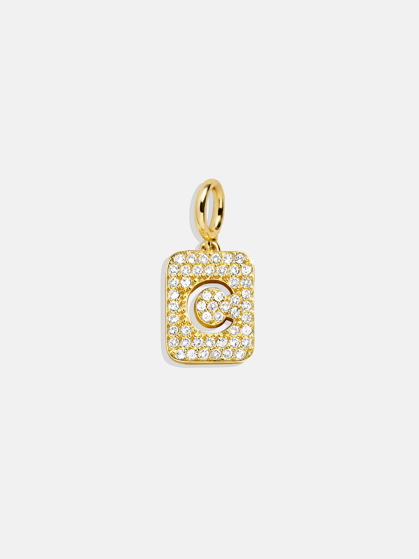 Premium Initial Cluster Charm Necklace - Modern Pave Design