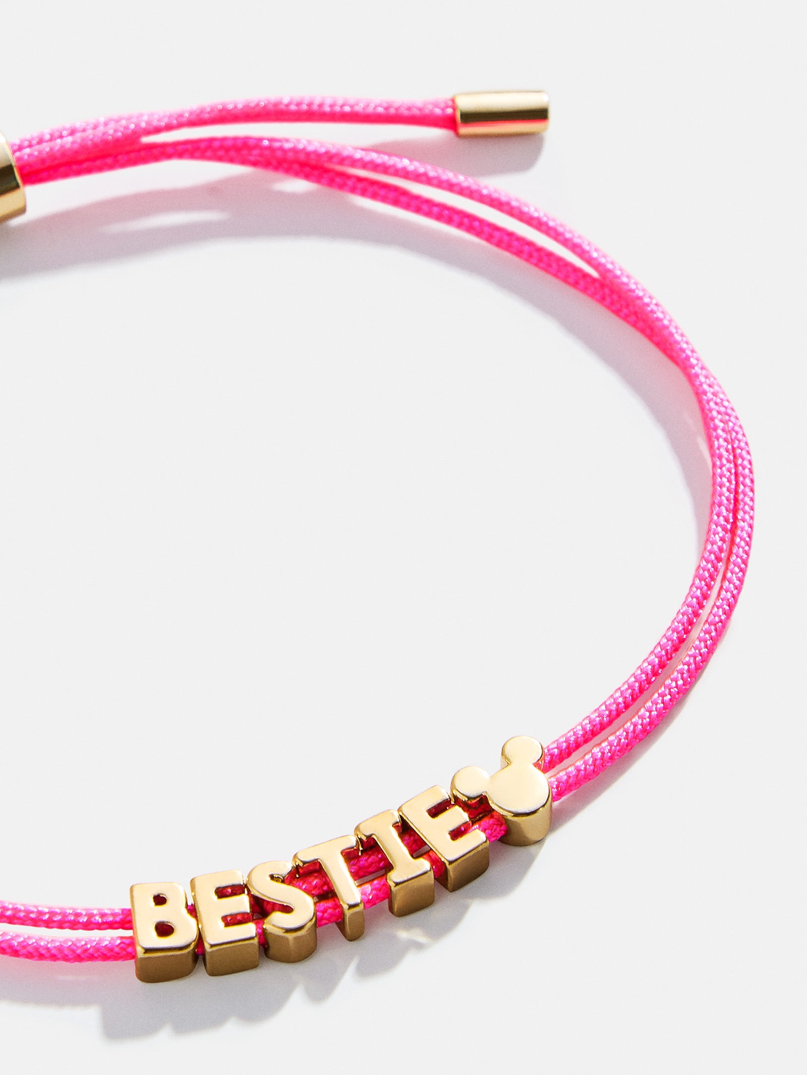 Premium Mickey Mouse Disney Custom Cord Bracelet - Hot Pink | Personalized Everyday Essential