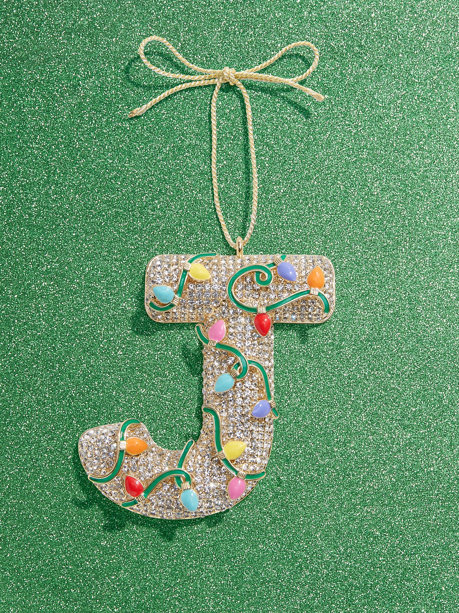 Premium Let It Glow Personalized Initial Ornament - Illuminate Your Style