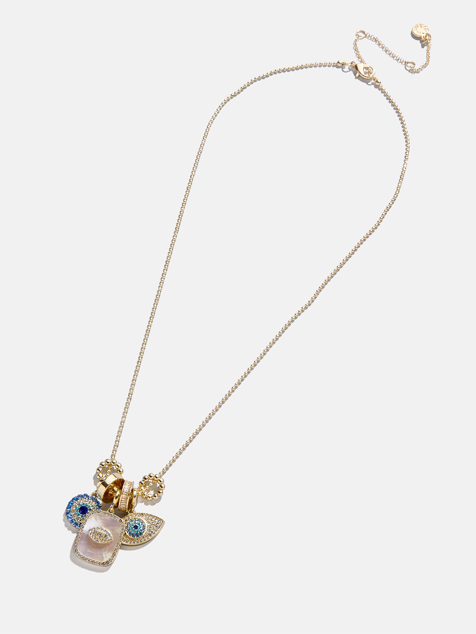 Premium Evil Eye Protection Necklace - Gold & Pavé