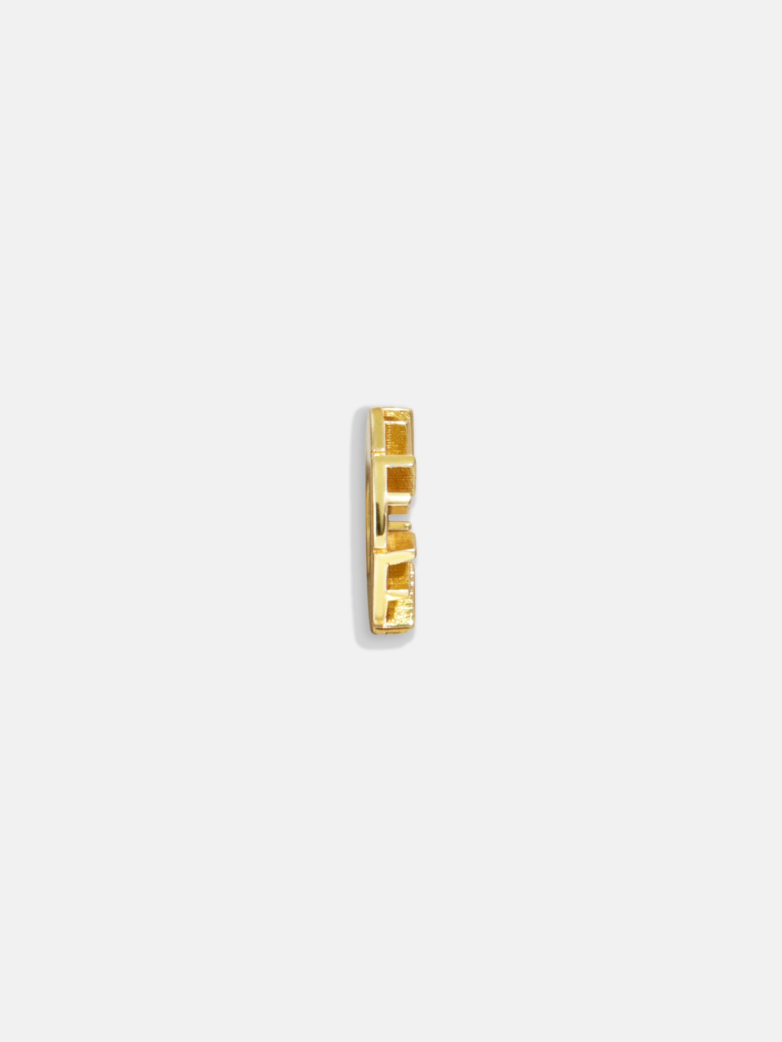 Premium Gold Initial Bead Charm - F | Modern Layering Essential