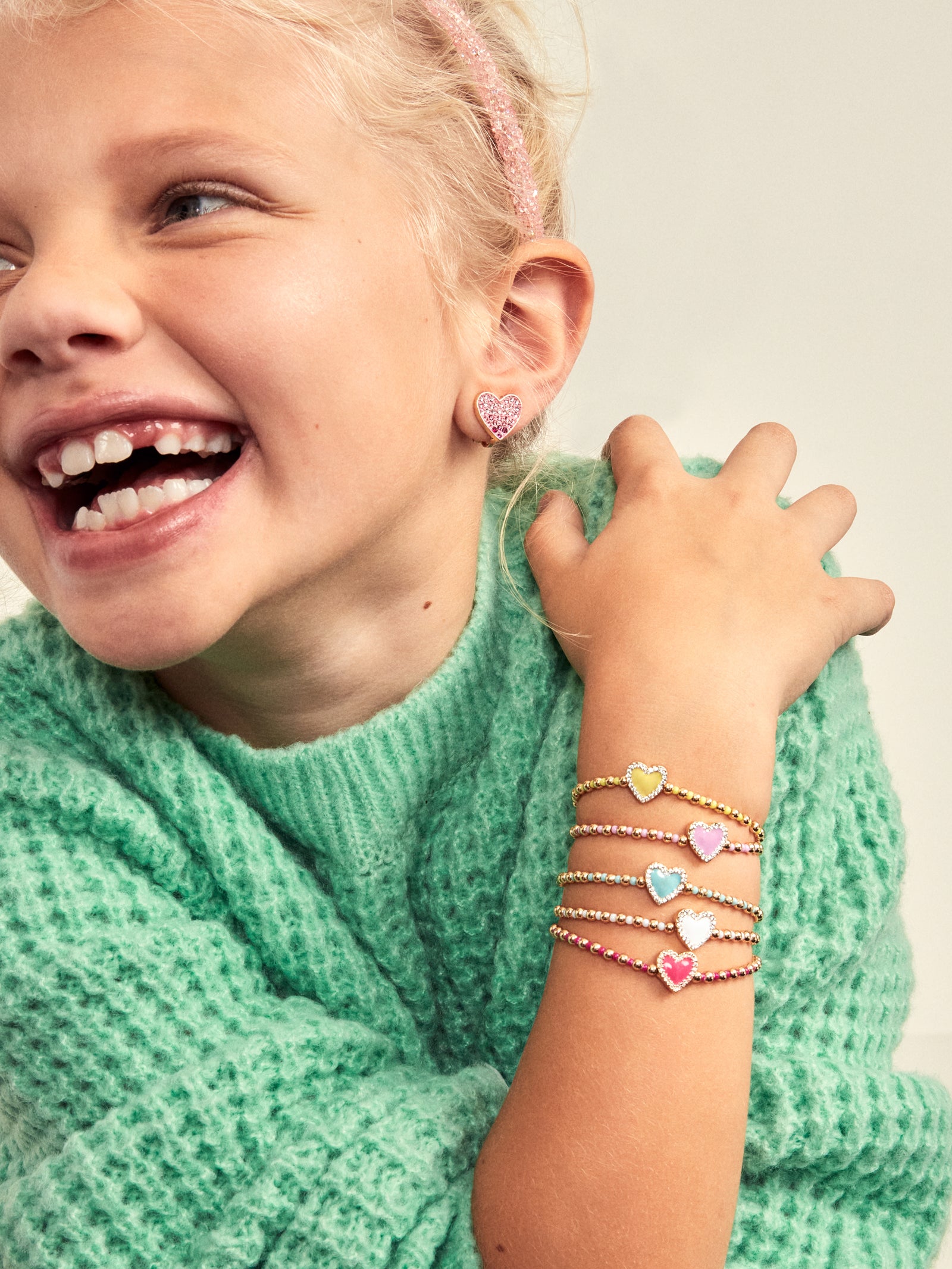 Ultimate Sweetheart Kids' Pisa Bracelet Set - Assorted Heart Charms