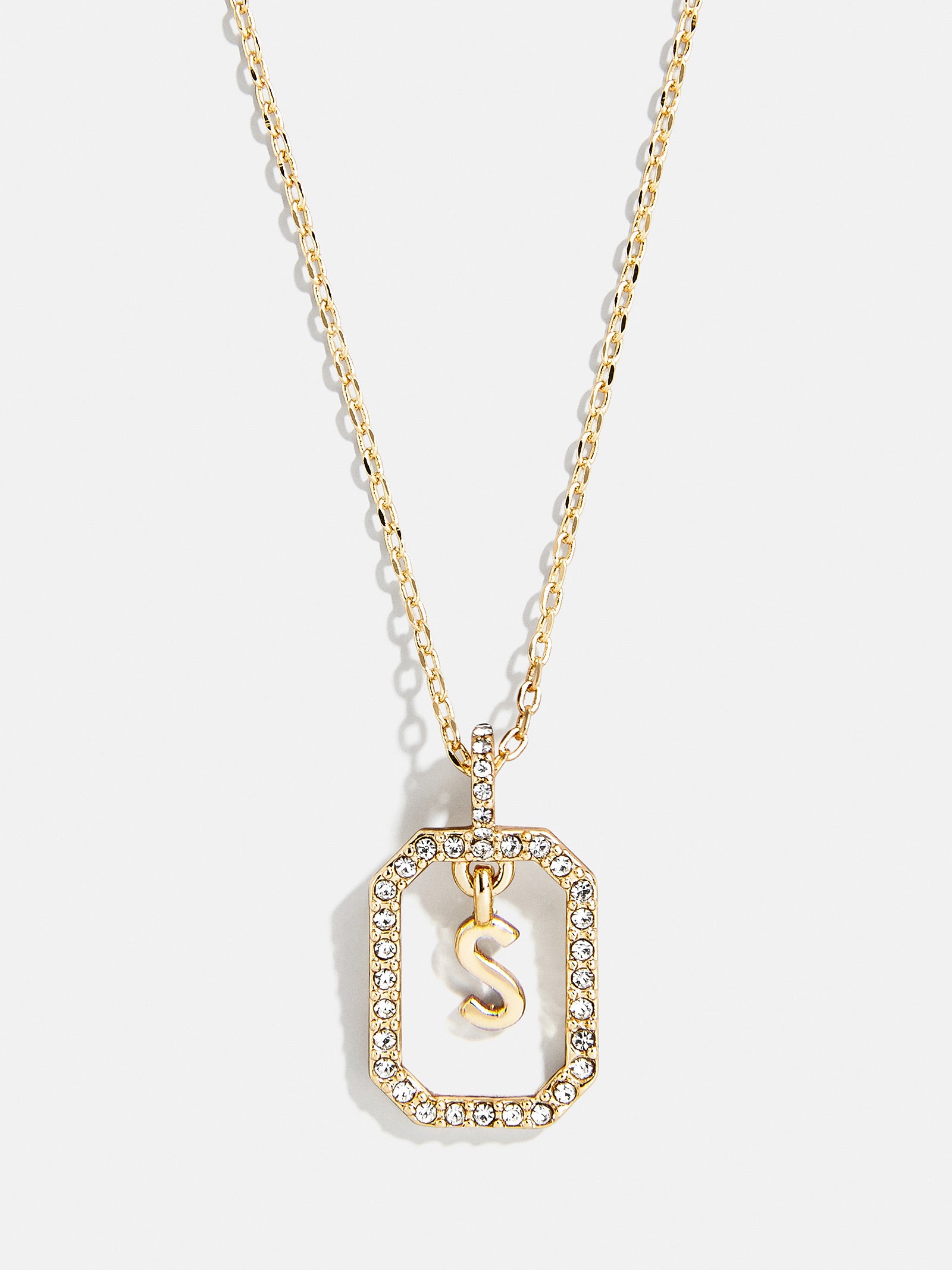 Premium Alicia Initial Necklace - Gold & Pavé Crystal Design