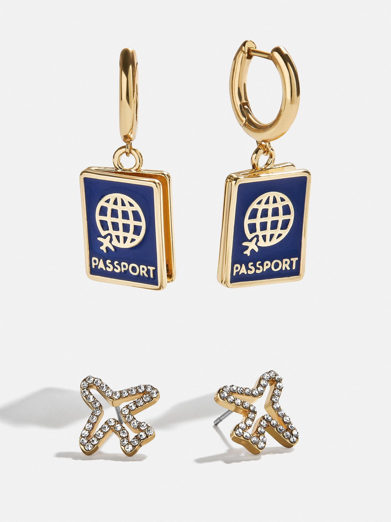 Premium Bon Voyage Earring Set - Travel Inspired Jewelry