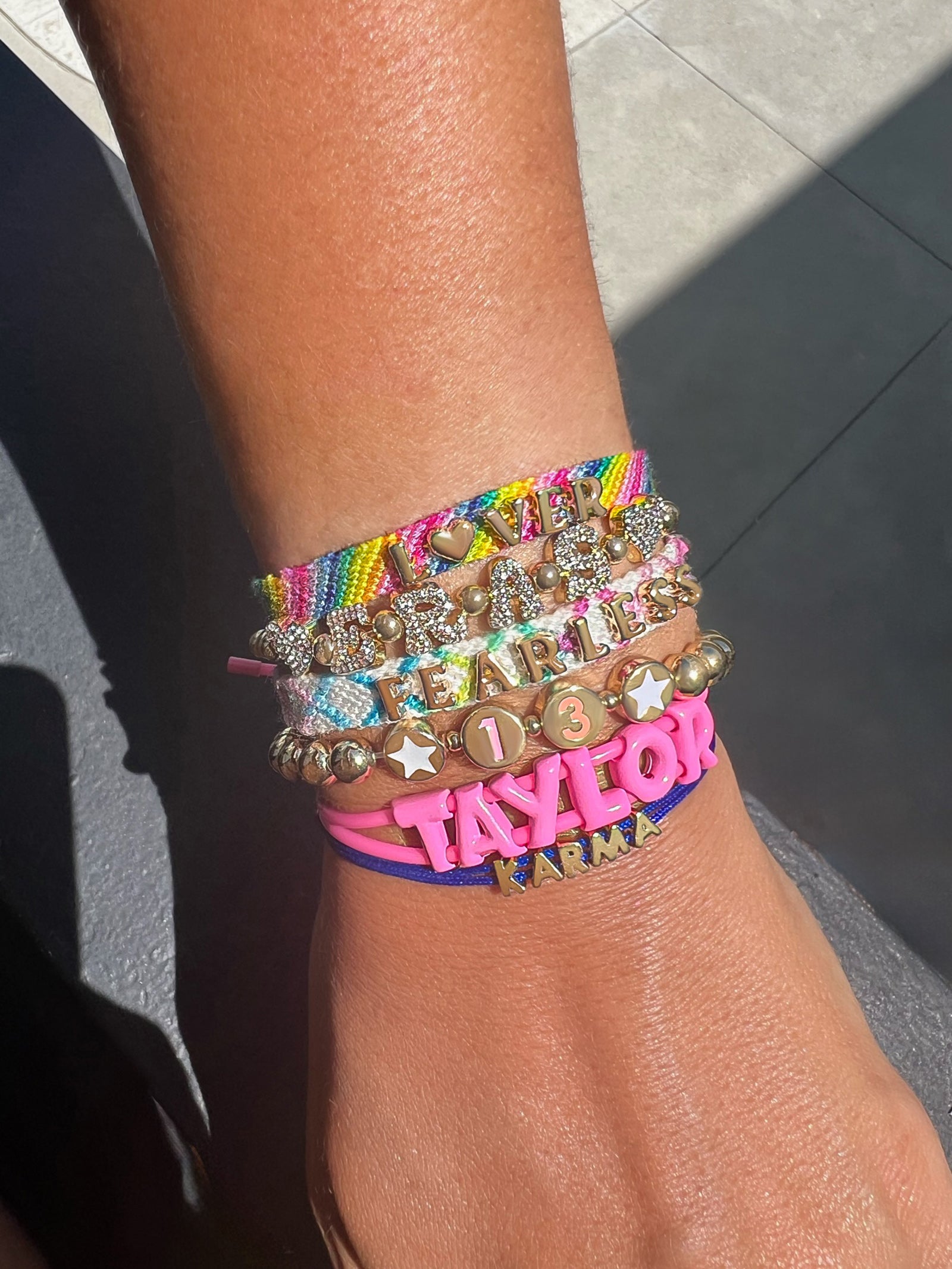 Ultimate Custom Slider Bracelet - Hot Pink | Personalized Style