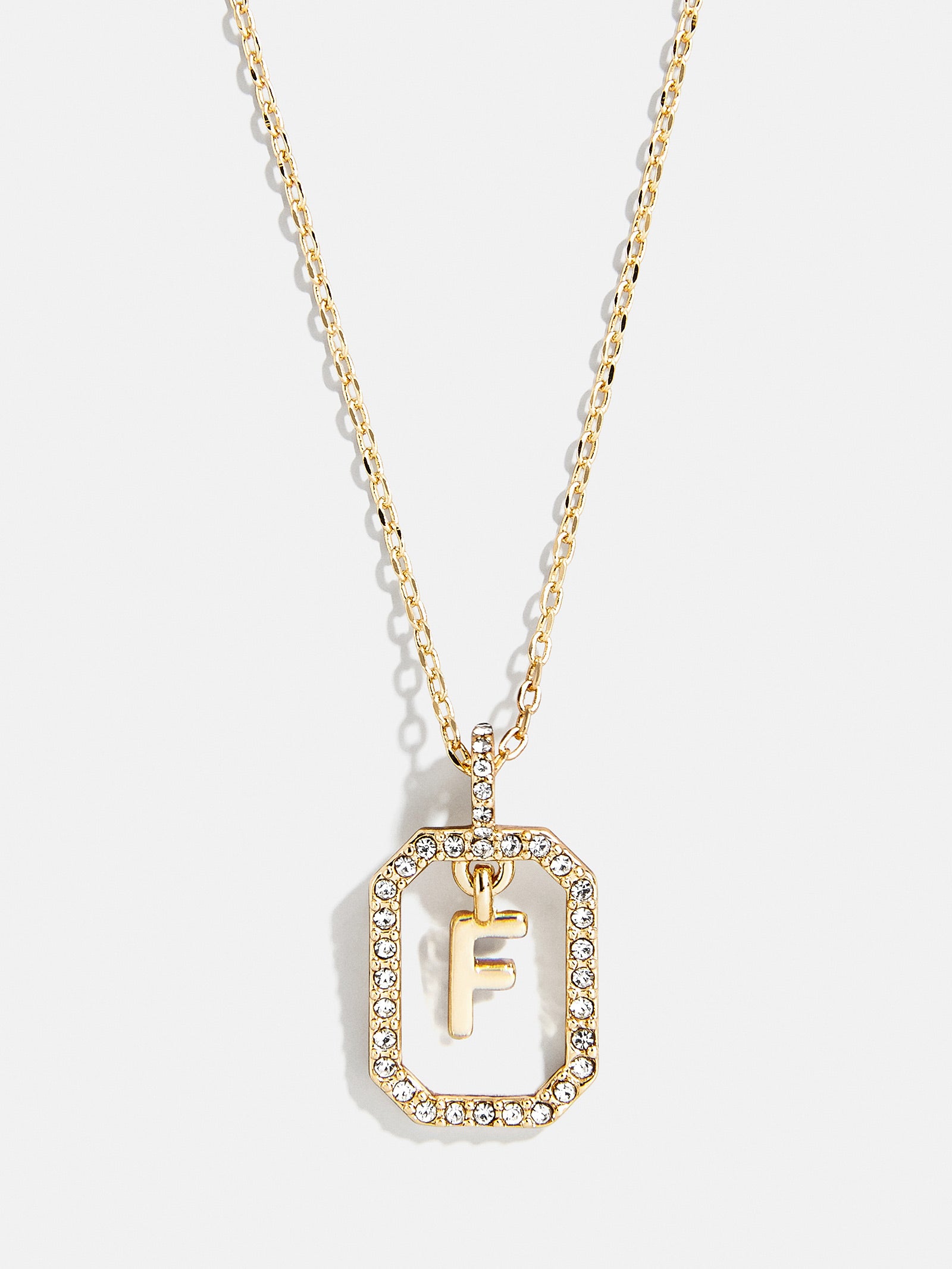 Premium Alicia Initial Necklace - Gold & Pavé Crystal Design