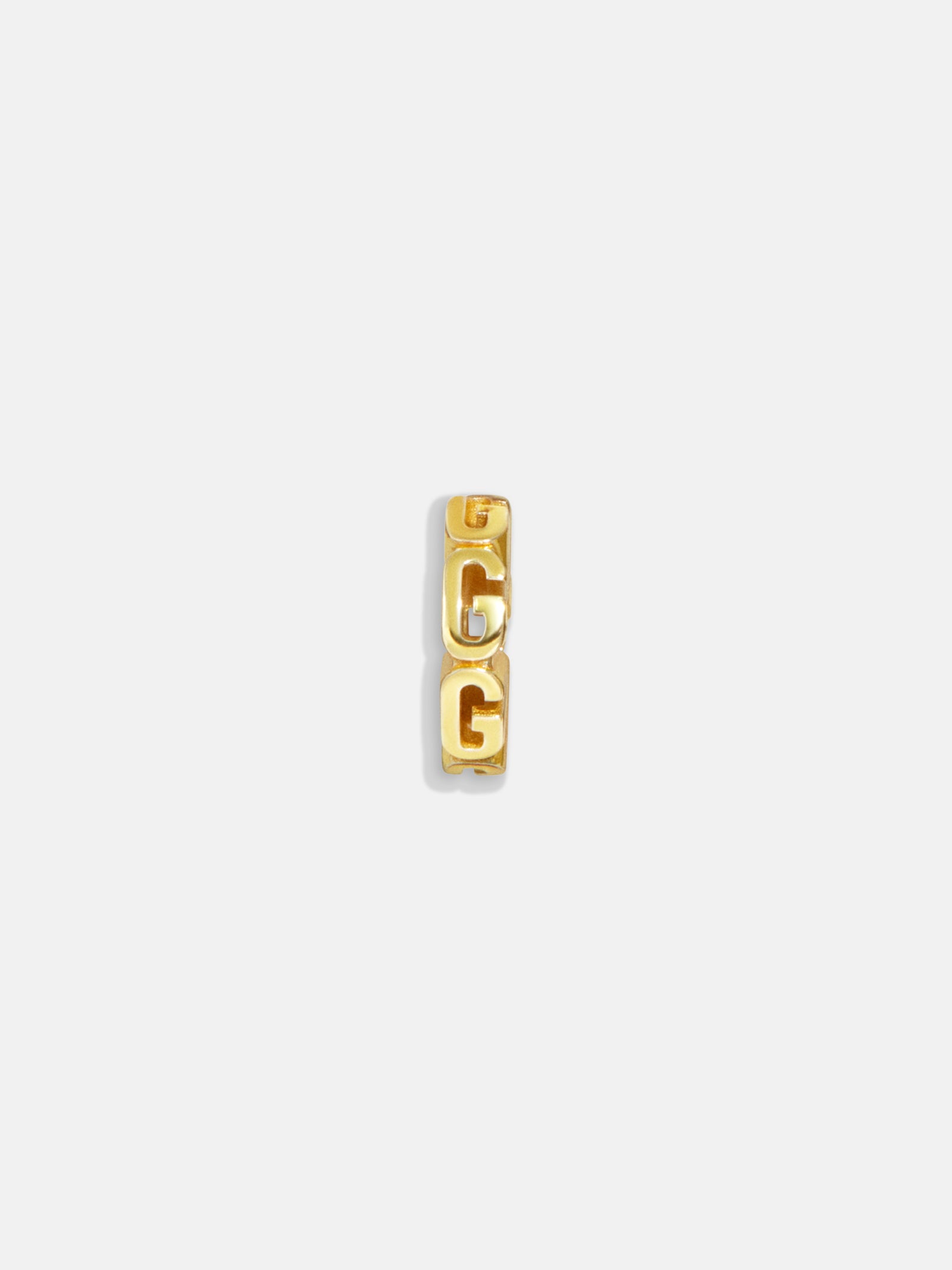 Premium Gold Initial Bead Charm - G | Modern Layering Essential