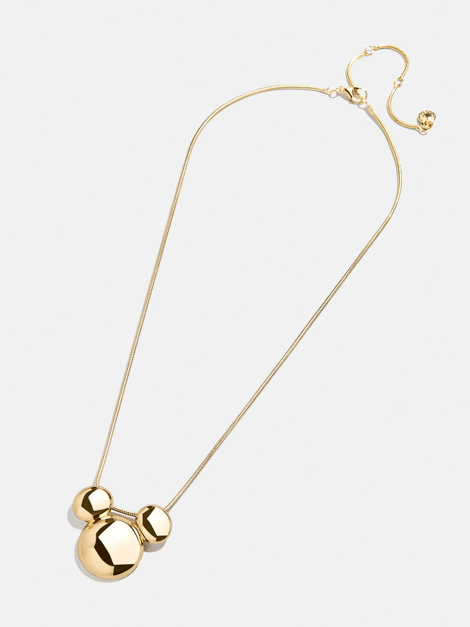 Premium Disney Mickey Mouse Gold Bubble Necklace