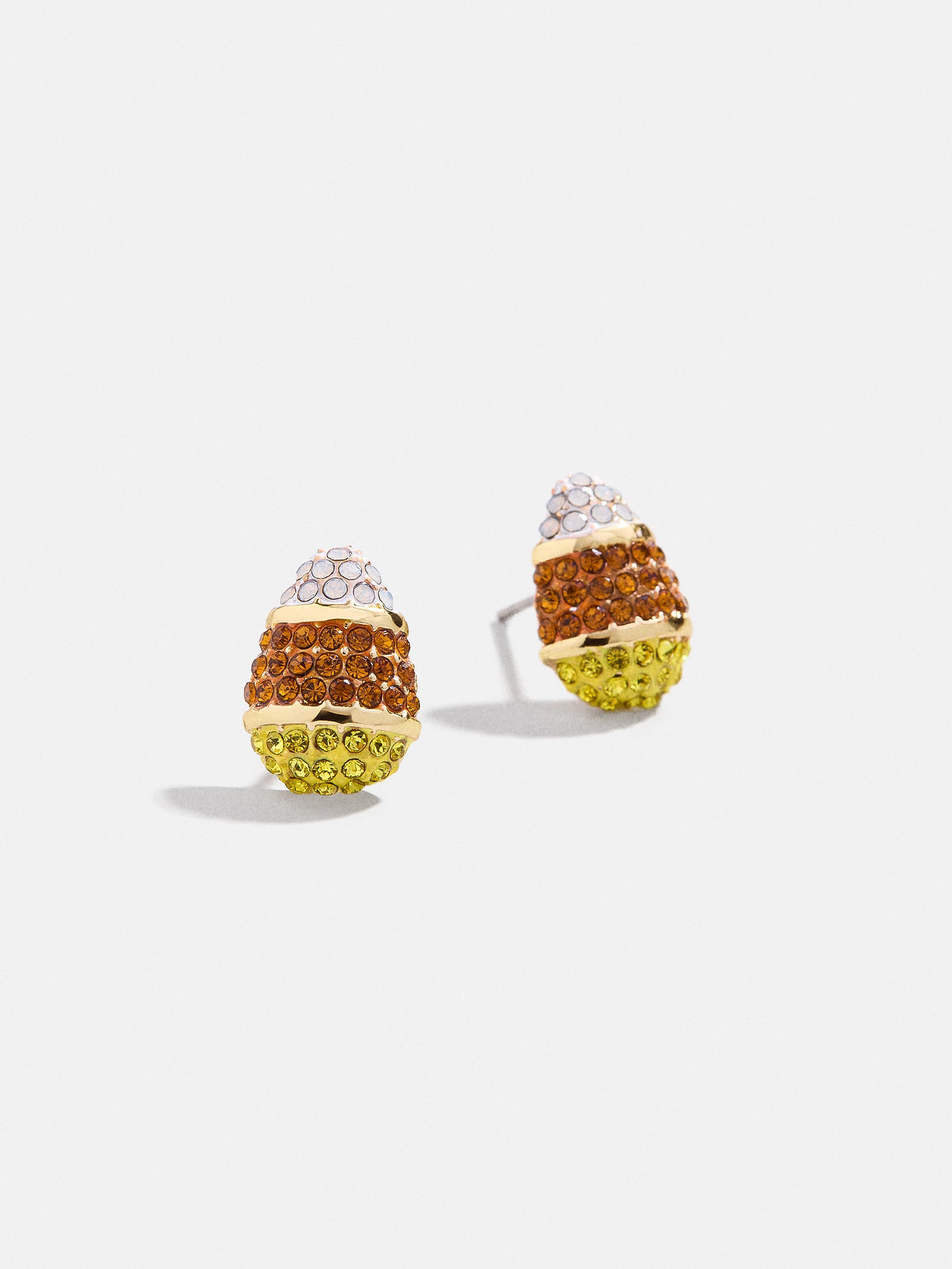 Premium Halloween Candy Corn Stud Earrings - Ultimate Fall Accessory