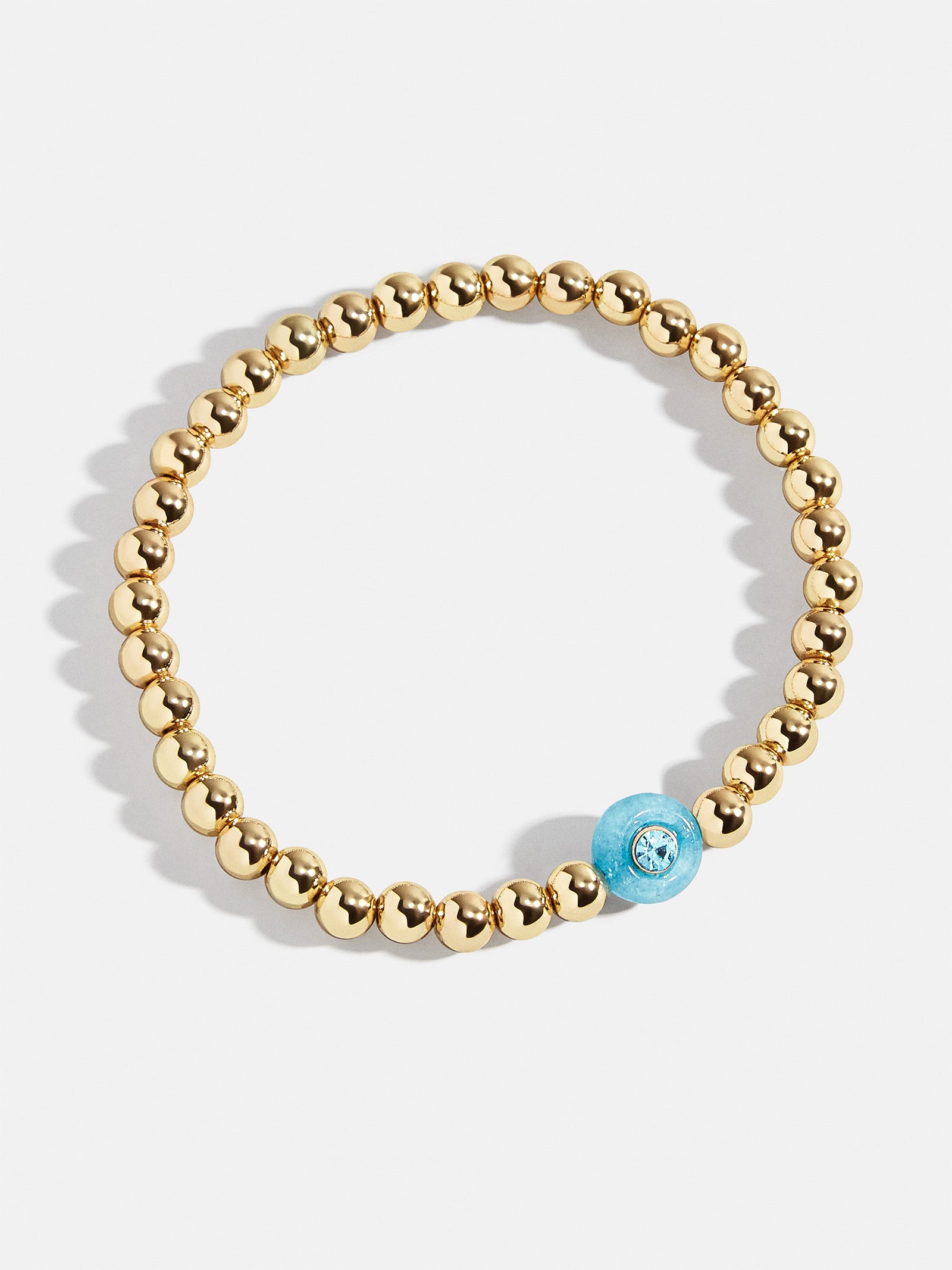 Premium Aquamarine Birthstone Pisa Bracelet - Timeless Elegance