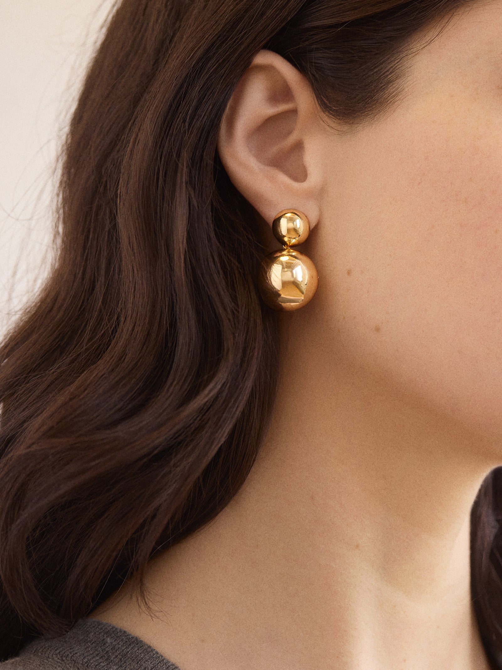 Premium Ann Drop Earrings - Gold