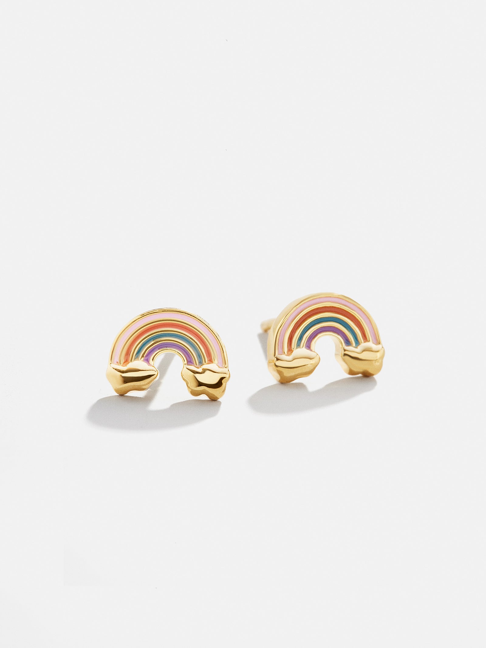 Premium Over the Rainbow 18K Gold Stud Earrings for Kids - Ultimate Gift