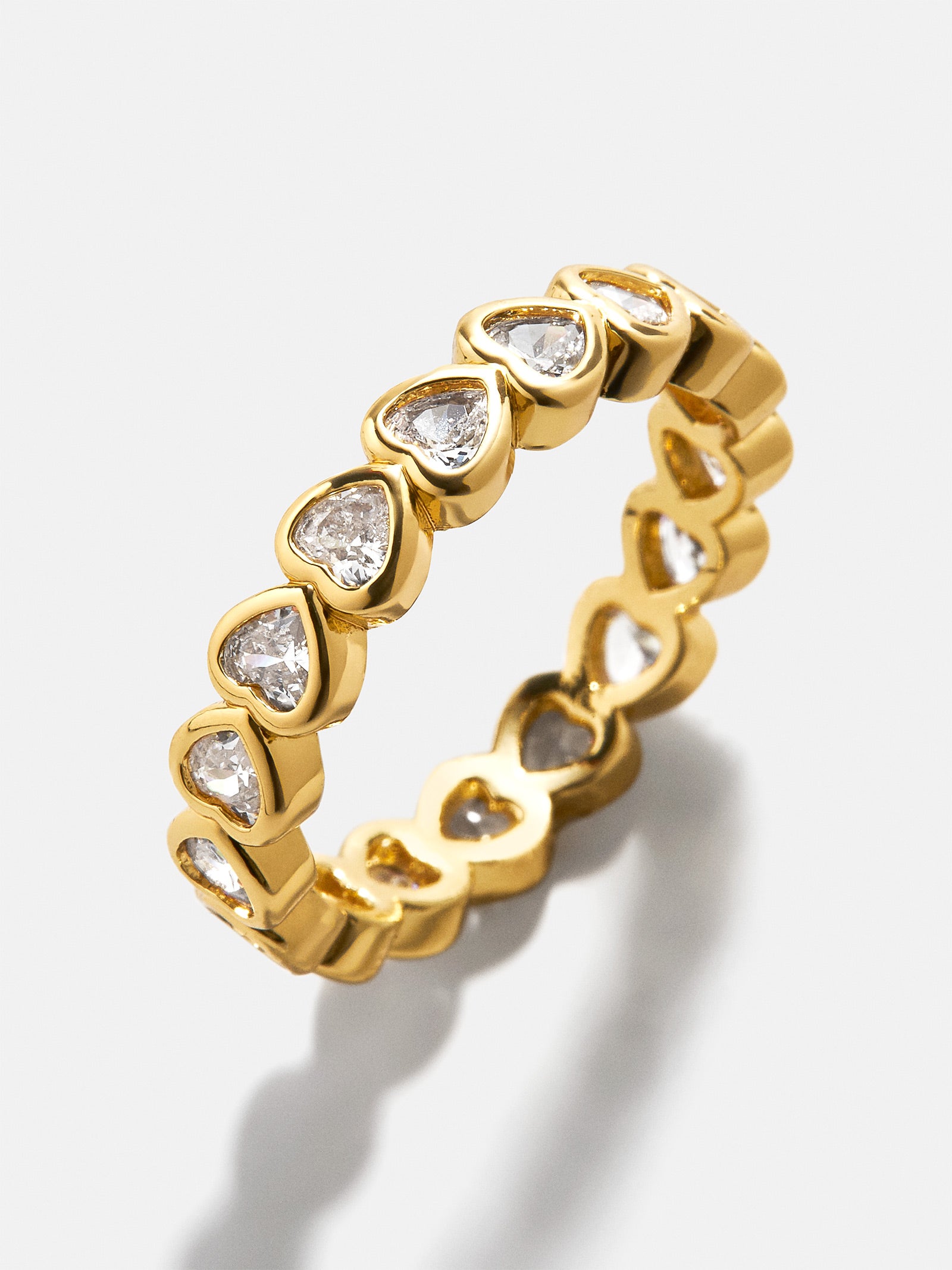 Adrianna Heart Ring - Premium Gold & Pavé Design