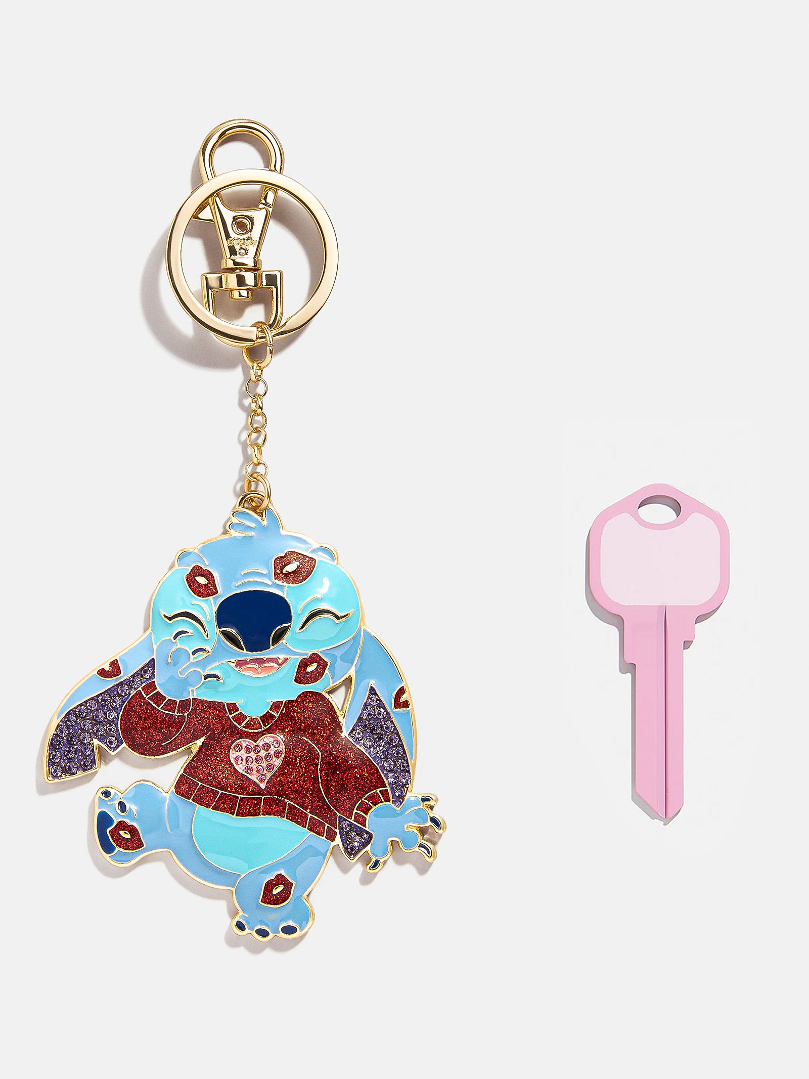 Premium Disney Stitch Love 2D Bag Charm - Ultimate Style Accessory