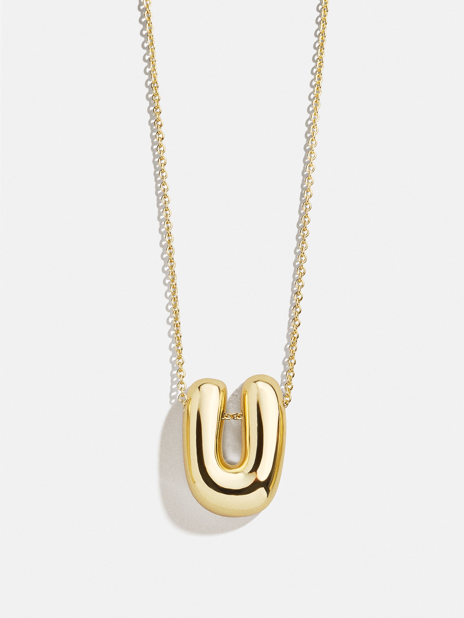 Premium Kids' Bubble Initial Necklace - Personalized Gold Charm