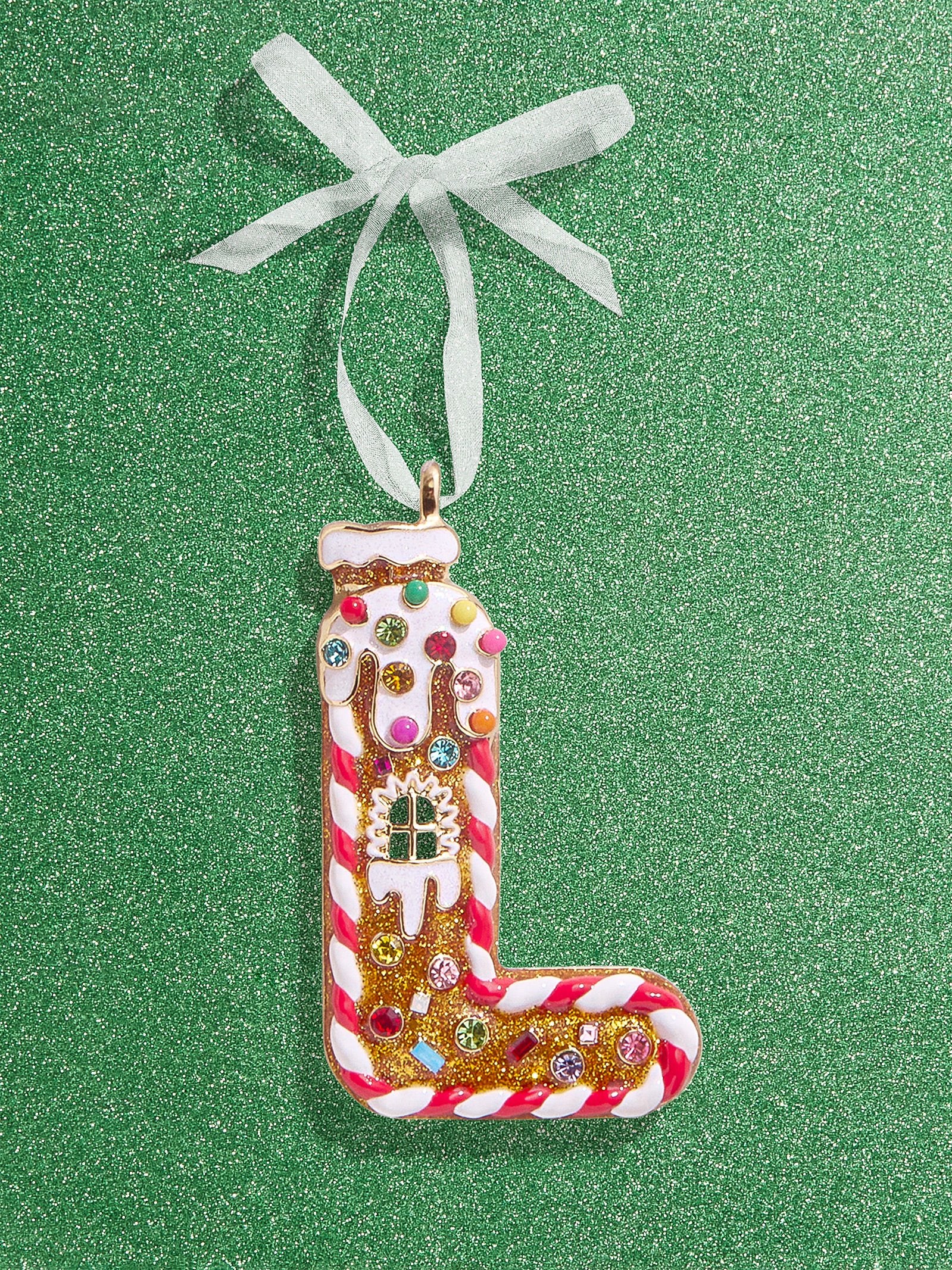 Premium Gingerbread Initial Ornament - Personalize Your Holiday Magic