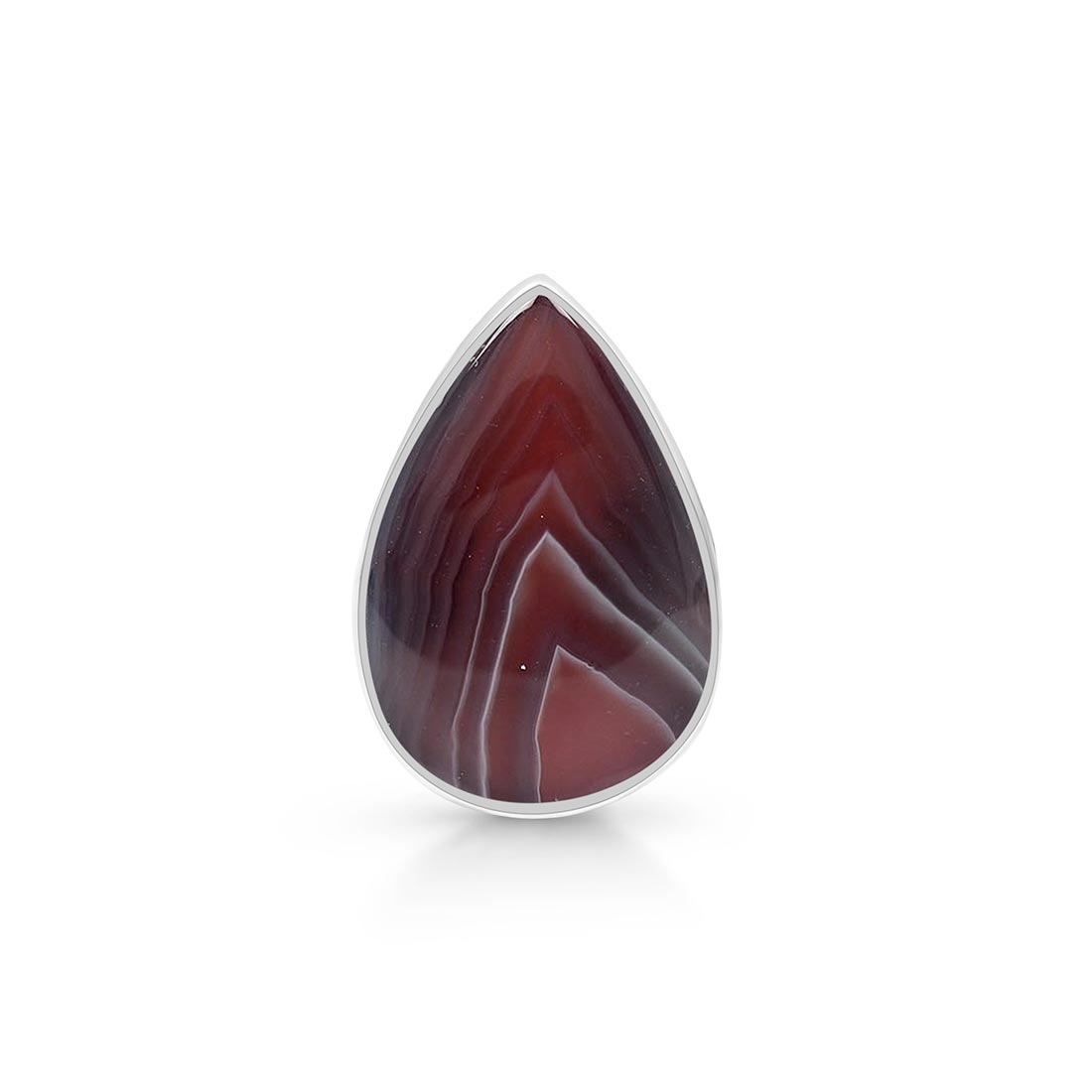 Premium Botswana Agate Adjustable Ring - Elegant Statement Jewelry (RBA-R-20)