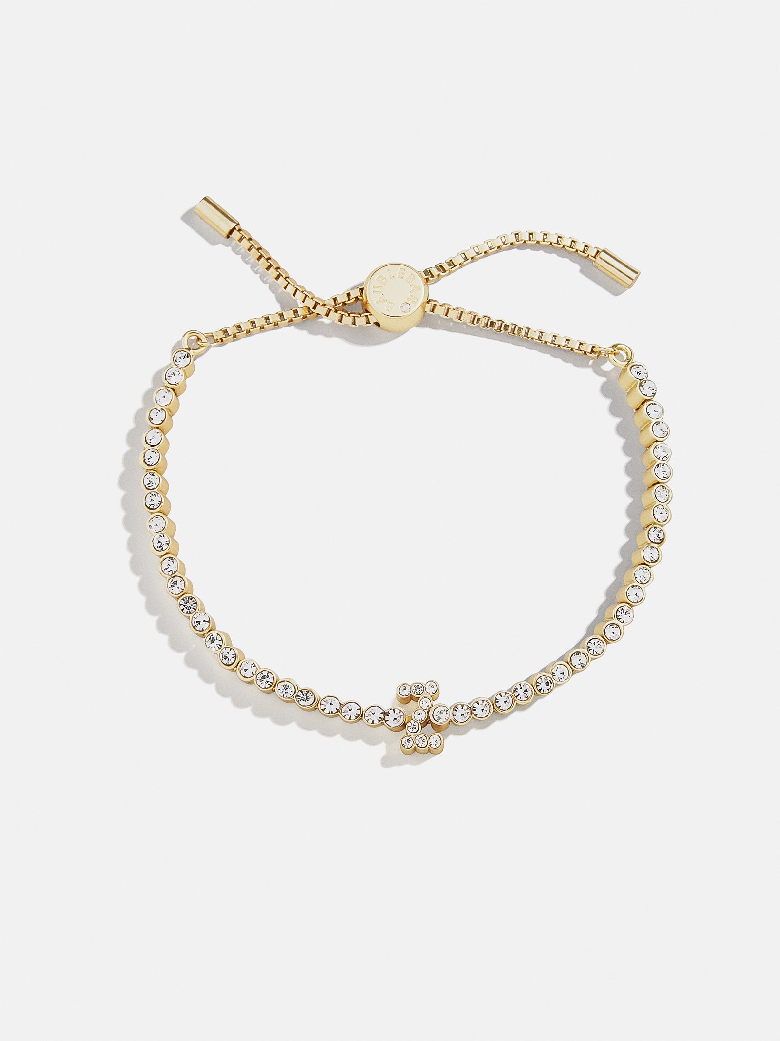 Premium Tennis Initial Bracelet - Gold & Pavé