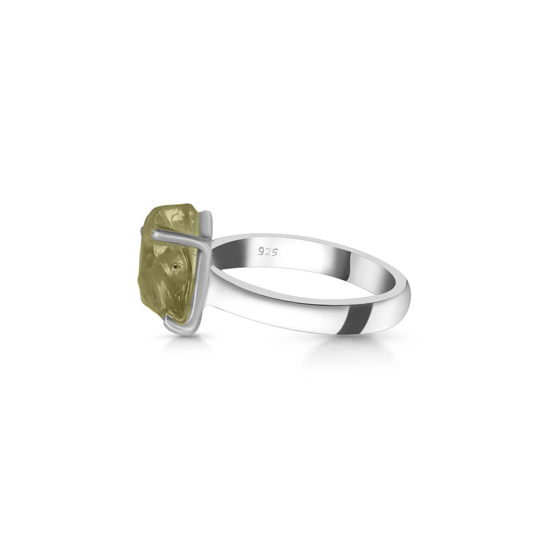 Premium Libyan Desert Glass Statement Ring - LDG-R-2