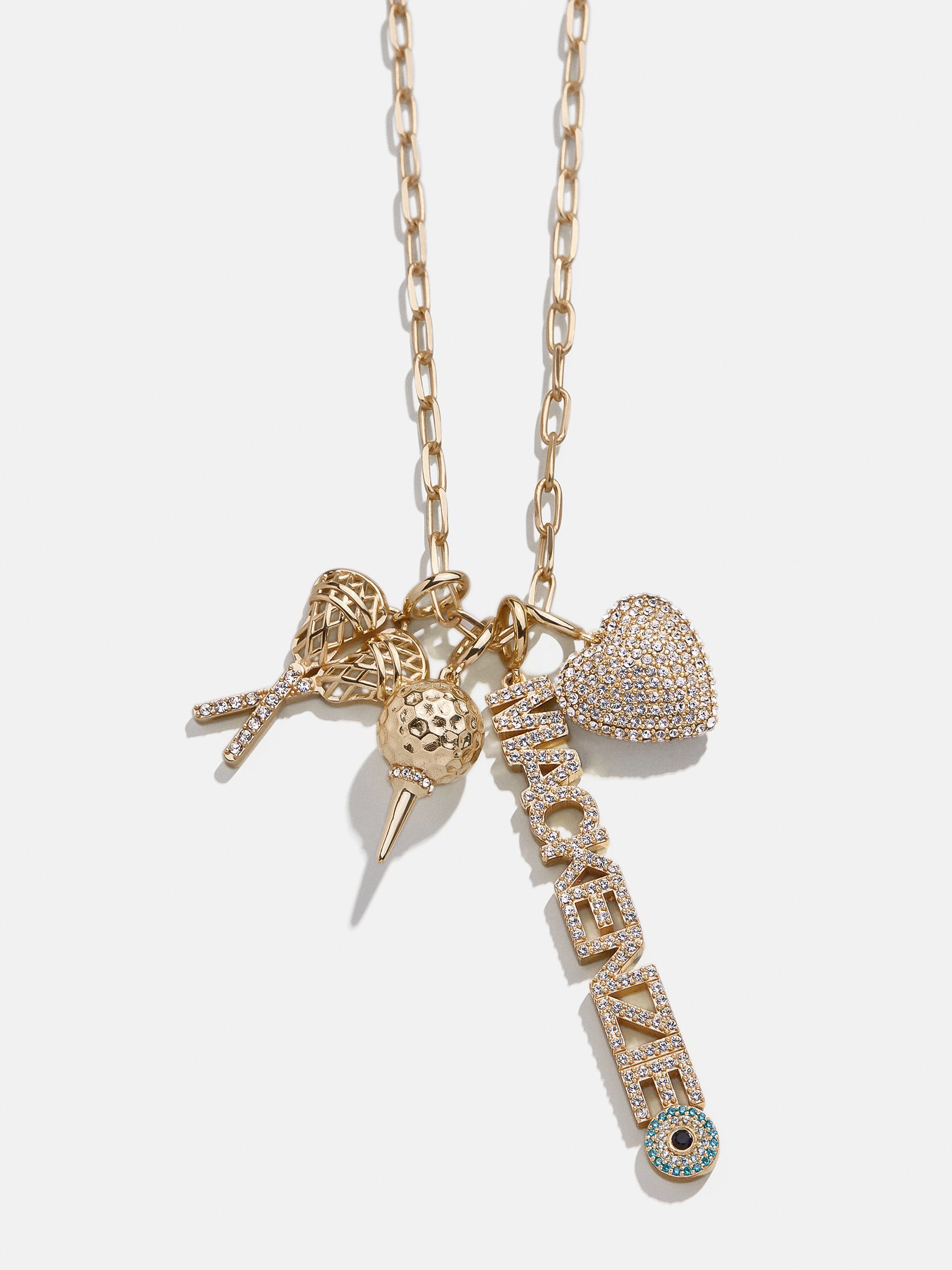 Premium Lacrosse Cluster Charm Necklace