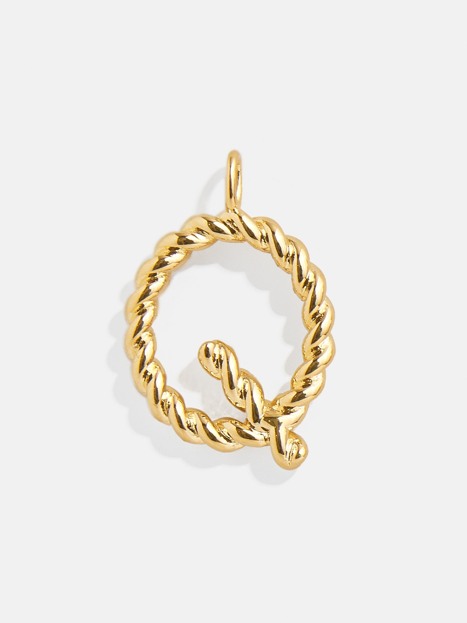 Premium Jupiter Charm - Modern Gold Twisted Initial Pendant