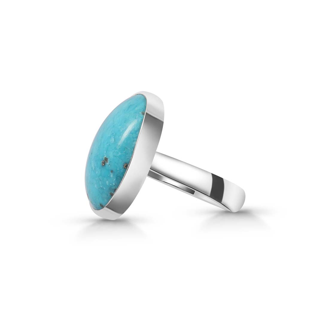 Premium Turquoise Adjustable Ring - Ultimate Elegance (TRQ-R-163)