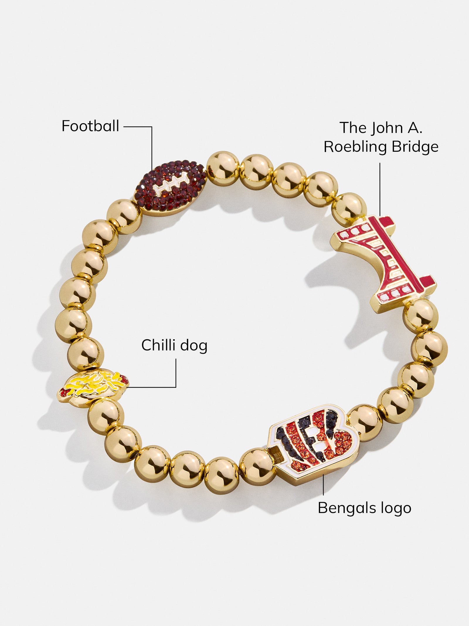 Premium Cincinnati Bengals NFL Charm Bracelet - Ultimate Team Spirit Accessory