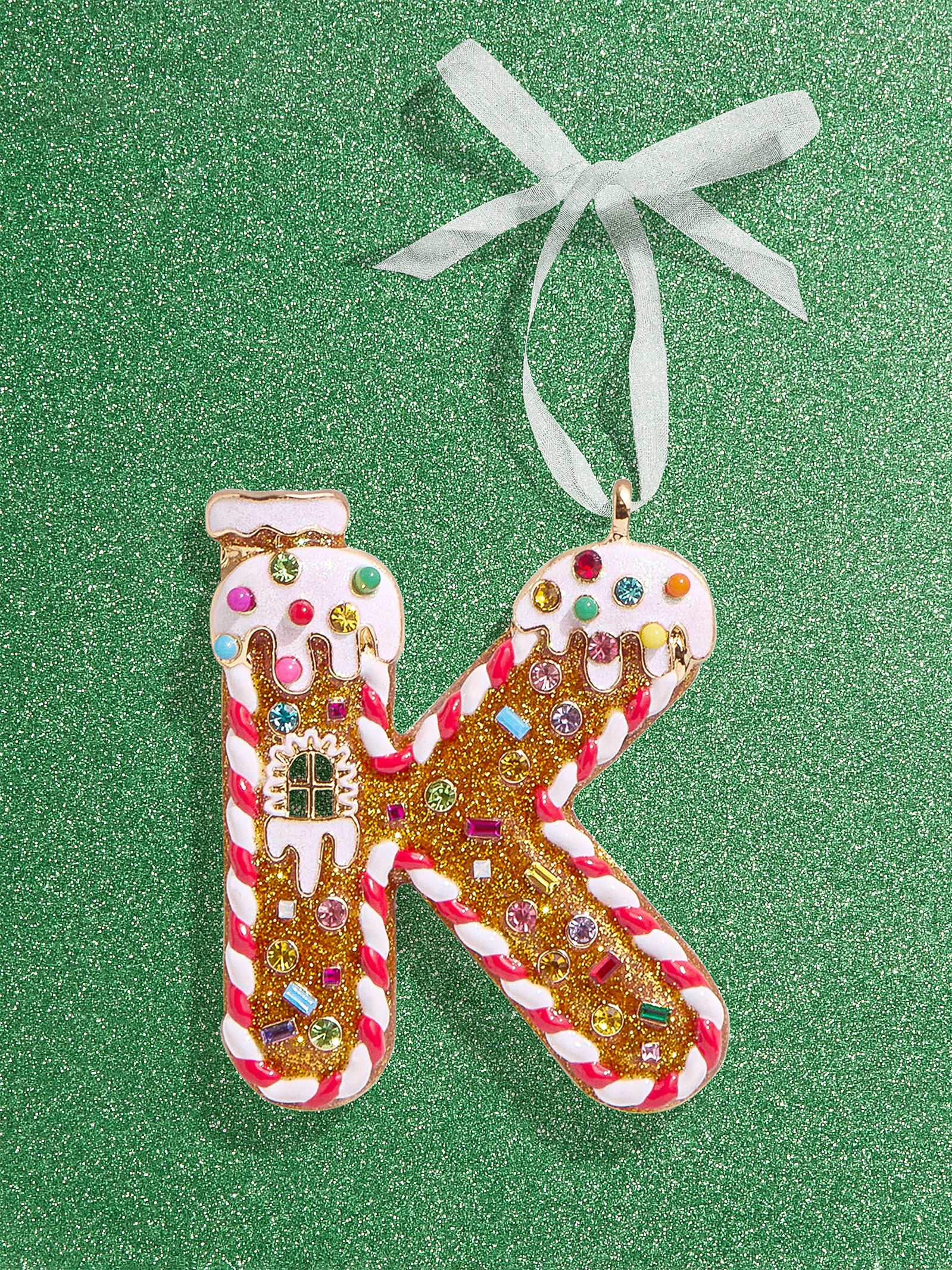 Premium Gingerbread Initial Ornament - Personalize Your Holiday Magic