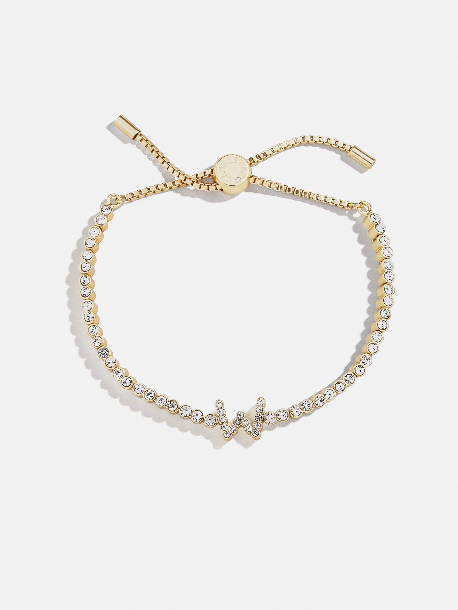 Premium Tennis Initial Bracelet - Gold & Pavé