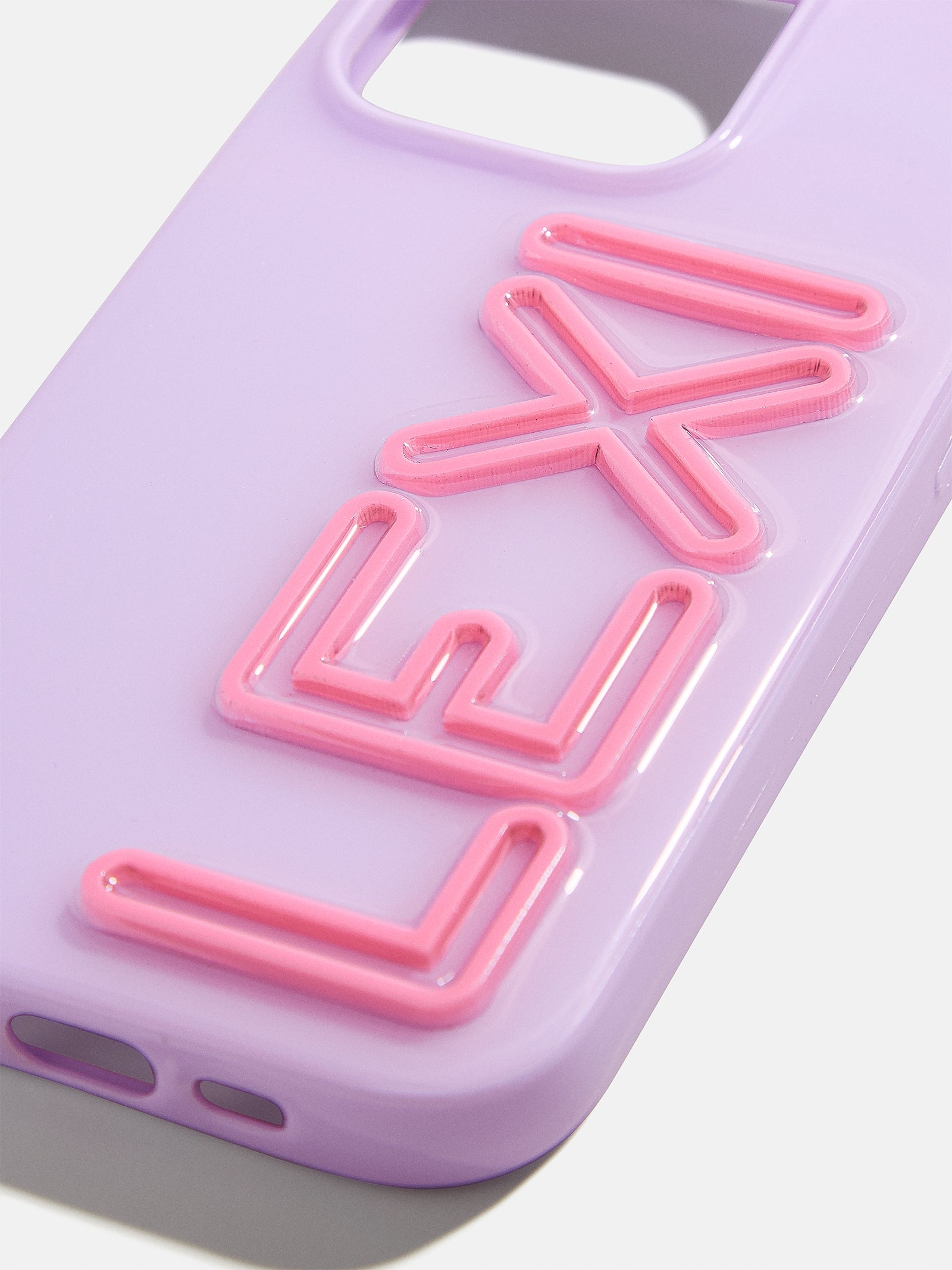 Premium Custom iPhone Case - Lavender & Pink | Personalized Protection