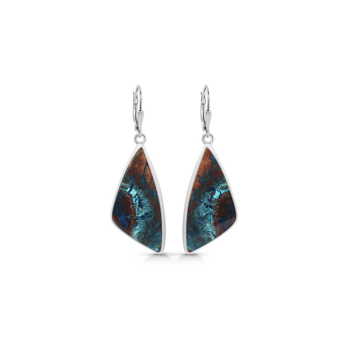 Premium Shattuckite Statement Earrings - Elegant Earthy Style